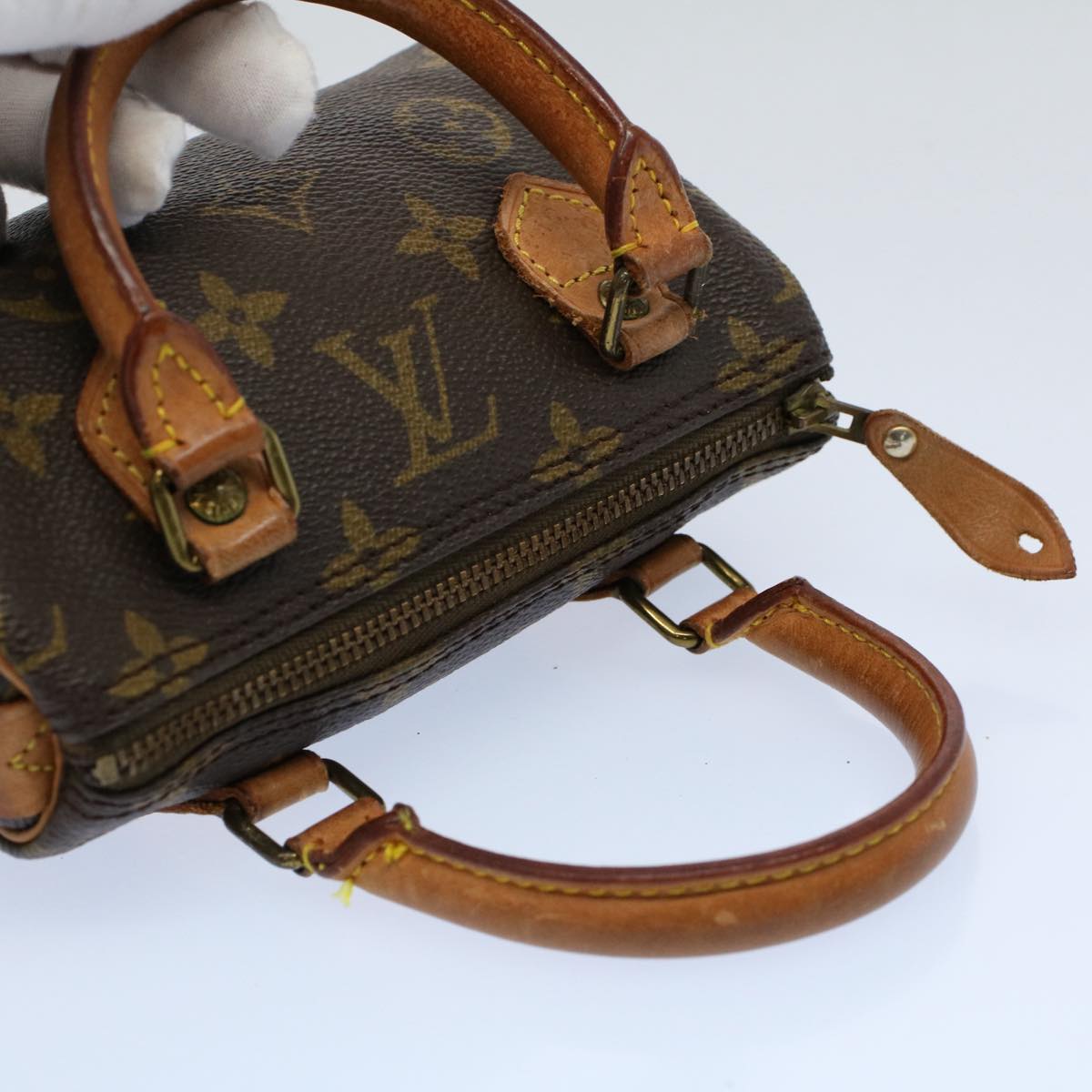 LOUIS VUITTON Monogram Mini Speedy Hand Bag 2way M41534 LV yk8981