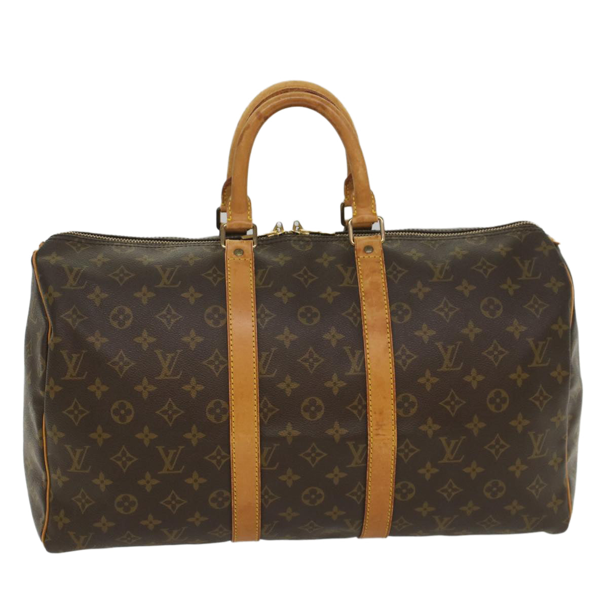 LOUIS VUITTON Monogram Keepall 45 Boston Bag M41428 LV yk8986
