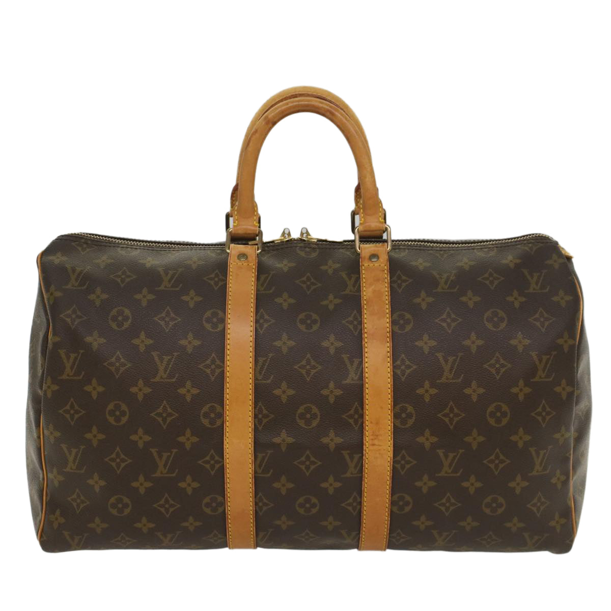 LOUIS VUITTON Monogram Keepall 45 Boston Bag M41428 LV yk8986