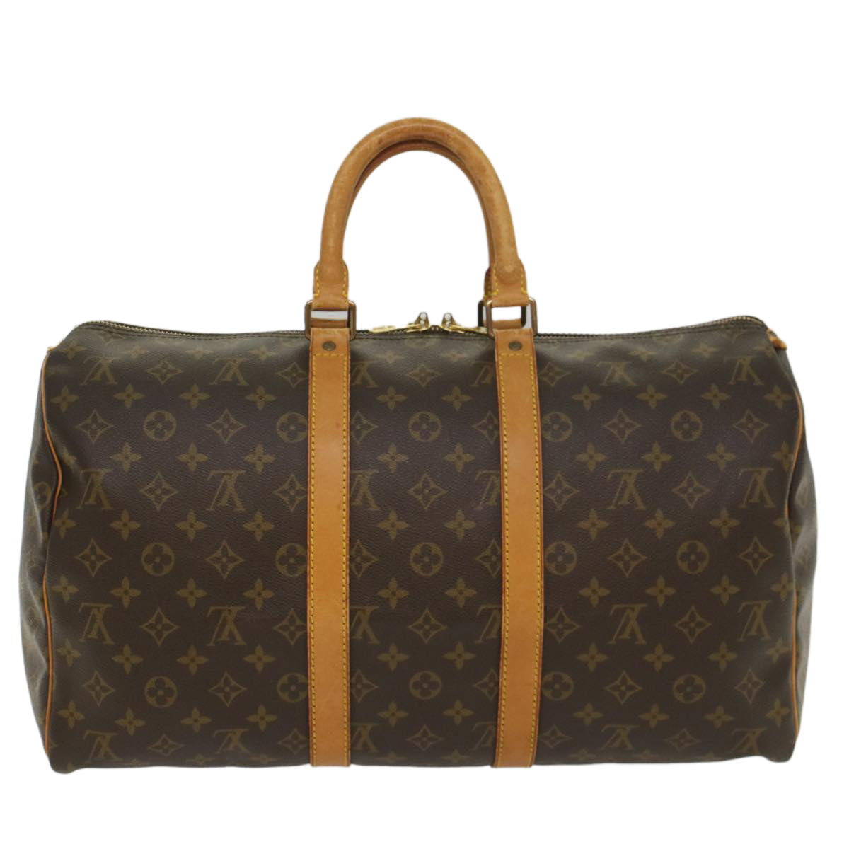 LOUIS VUITTON Monogram Keepall 45 Boston Bag M41428 LV yk8986