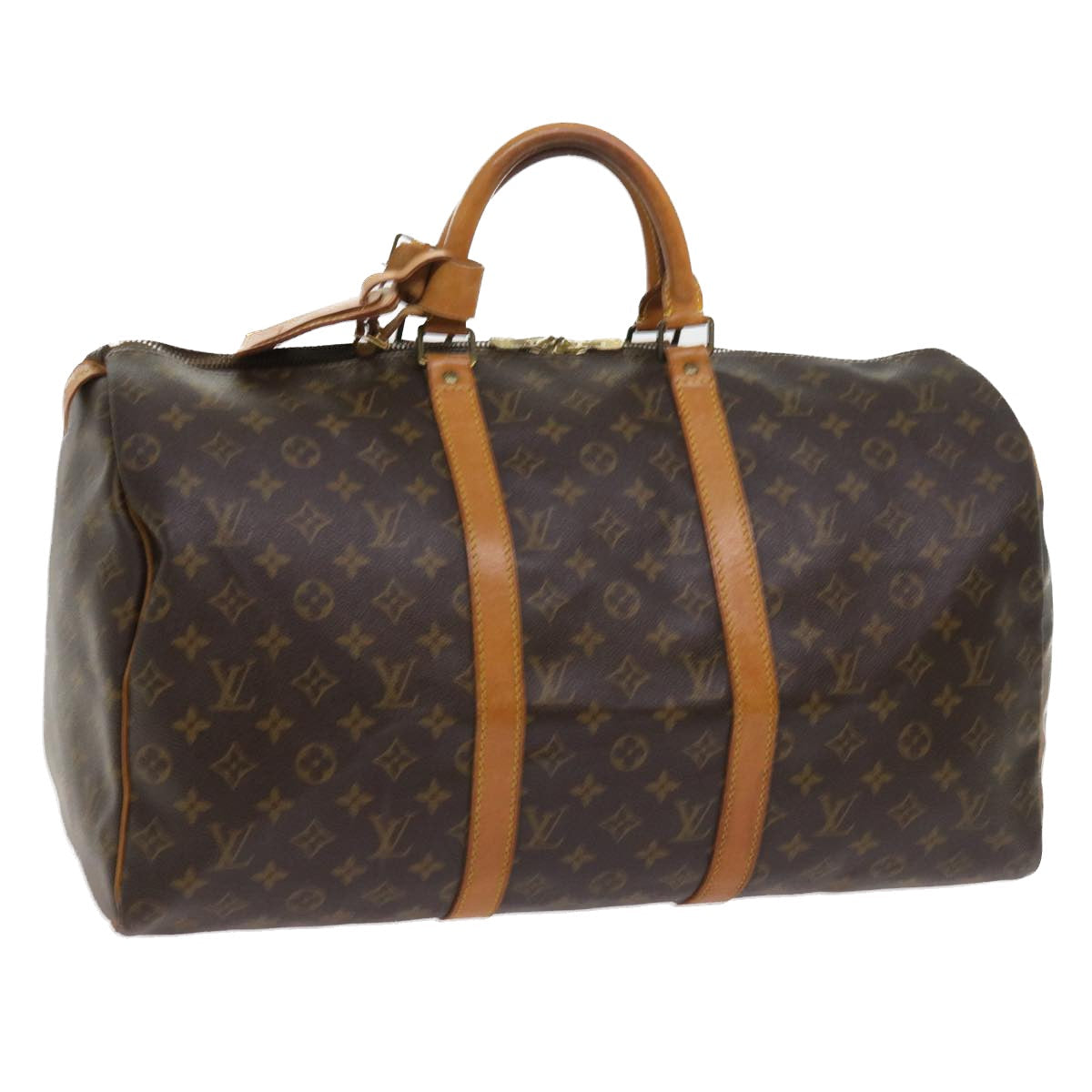 LOUIS VUITTON Monogram Keepall 50 Boston Bag M41426 LV yk8987