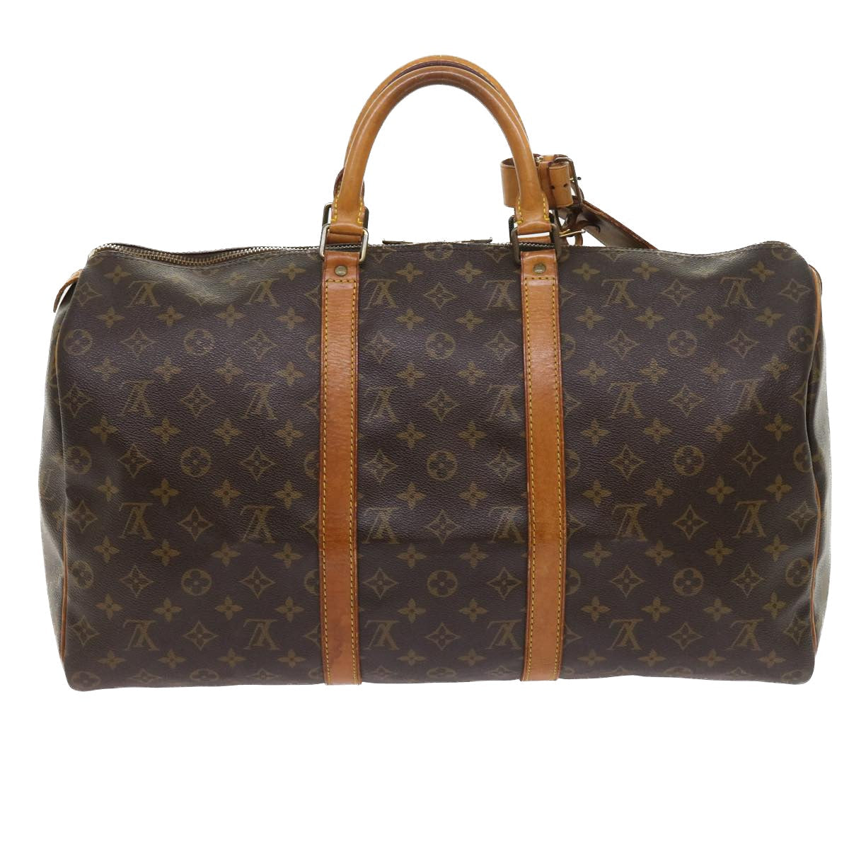 LOUIS VUITTON Monogram Keepall 50 Boston Bag M41426 LV yk8987