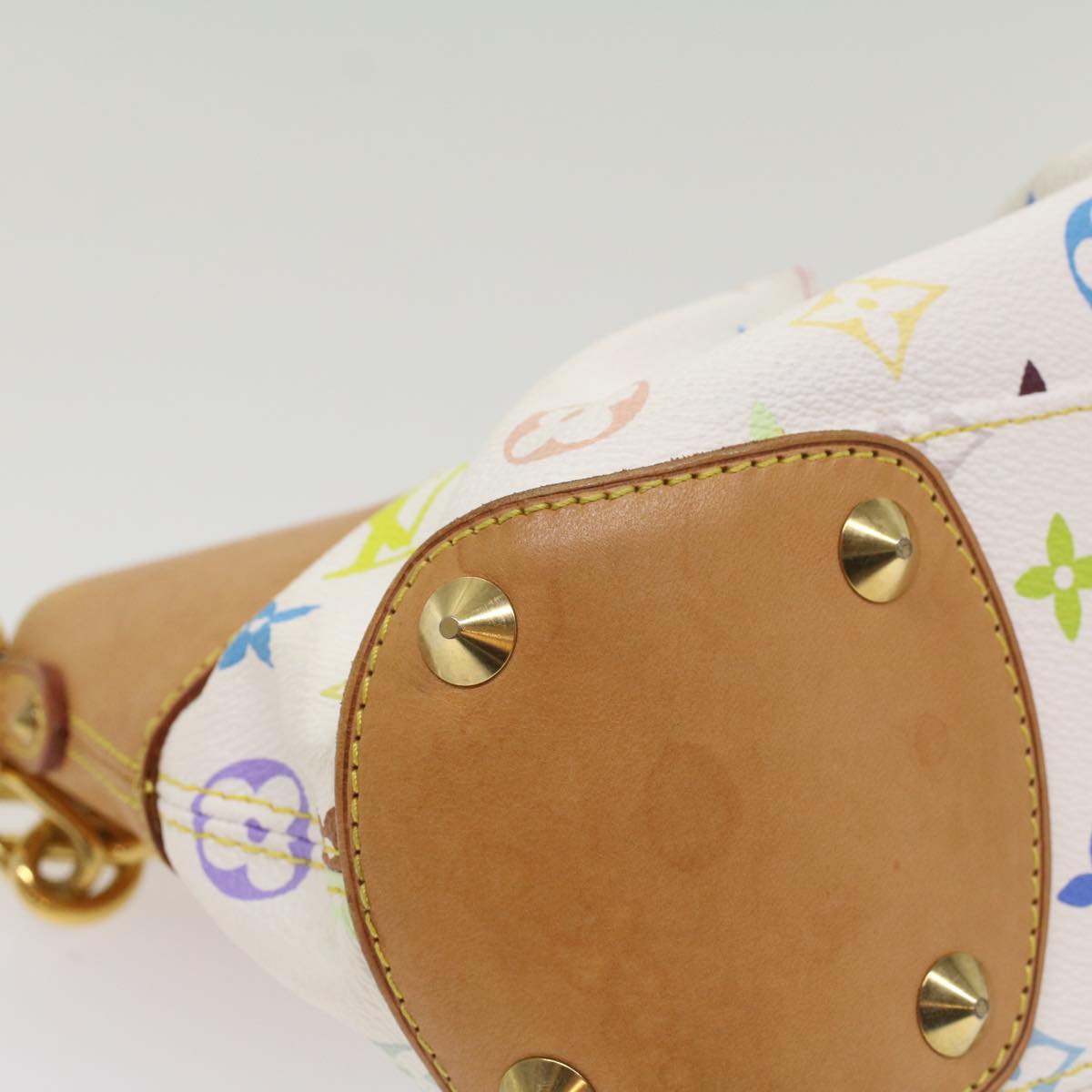 LOUIS VUITTON Monogram Multicolor Judy PM Shoulder Bag White M40257 yk8990