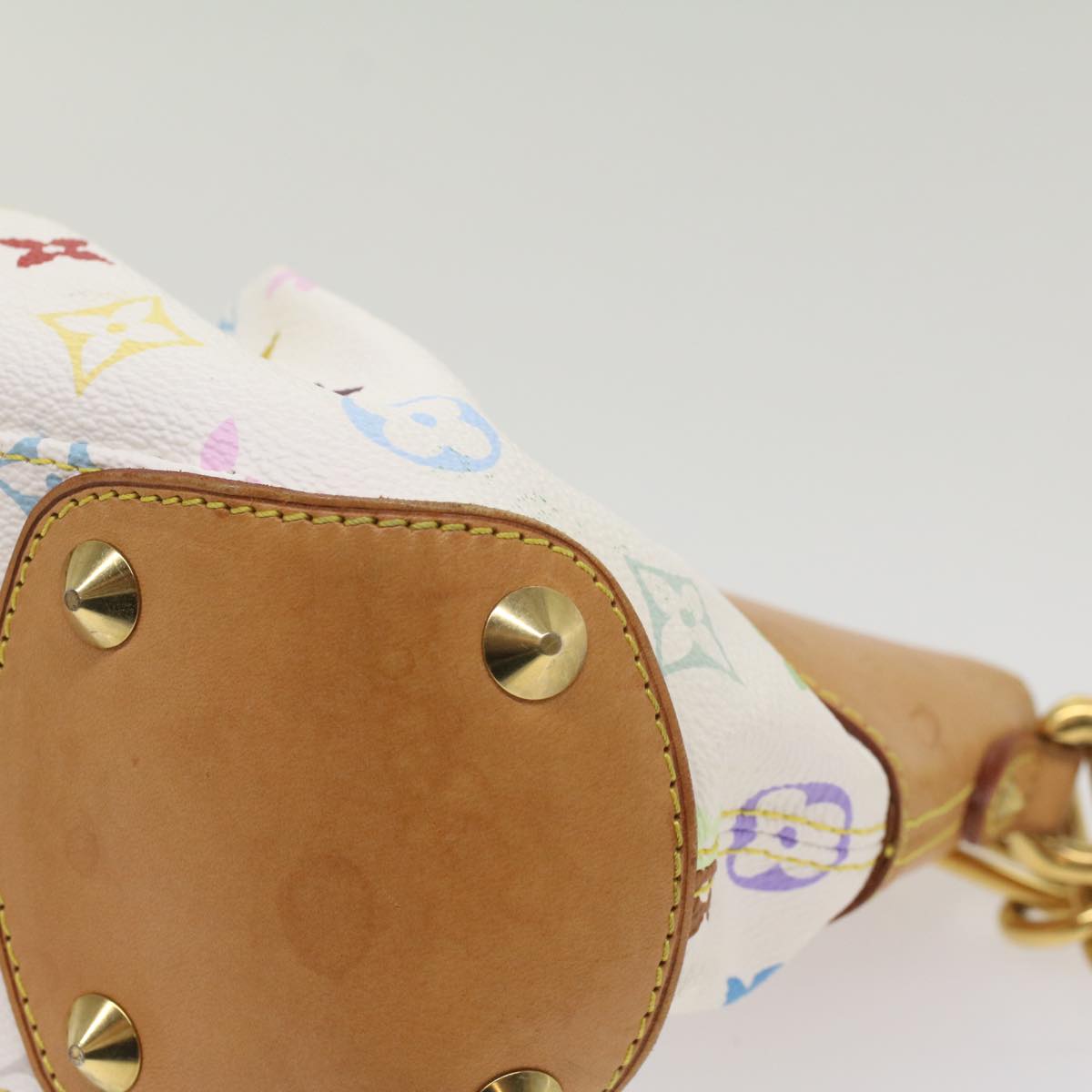 LOUIS VUITTON Monogram Multicolor Judy PM Shoulder Bag White M40257 yk8990