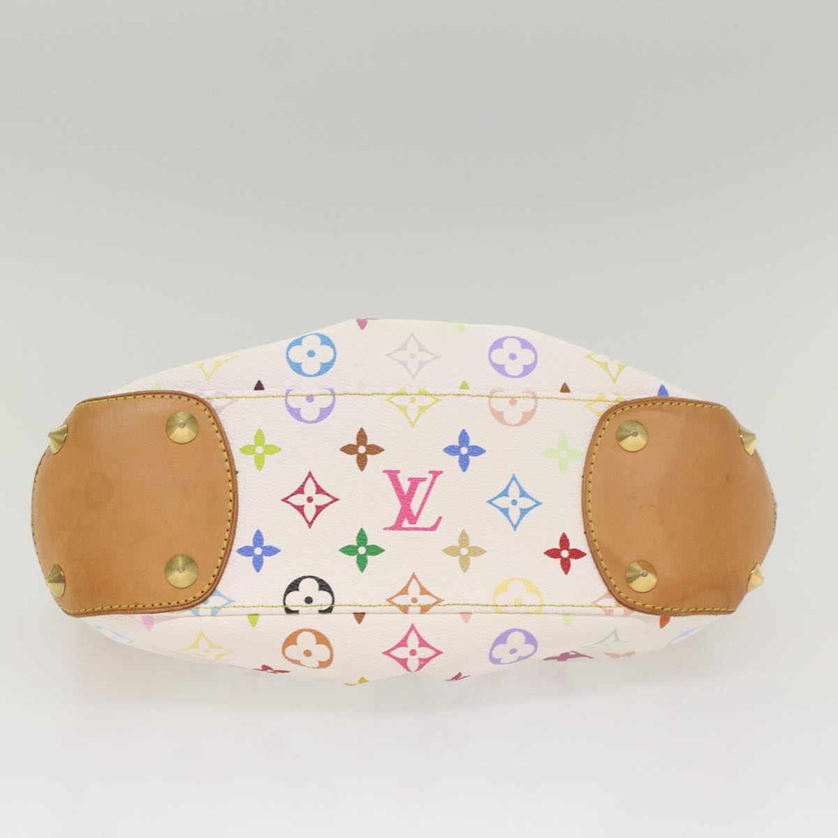 LOUIS VUITTON Monogram Multicolor Judy PM Shoulder Bag White M40257 yk8990