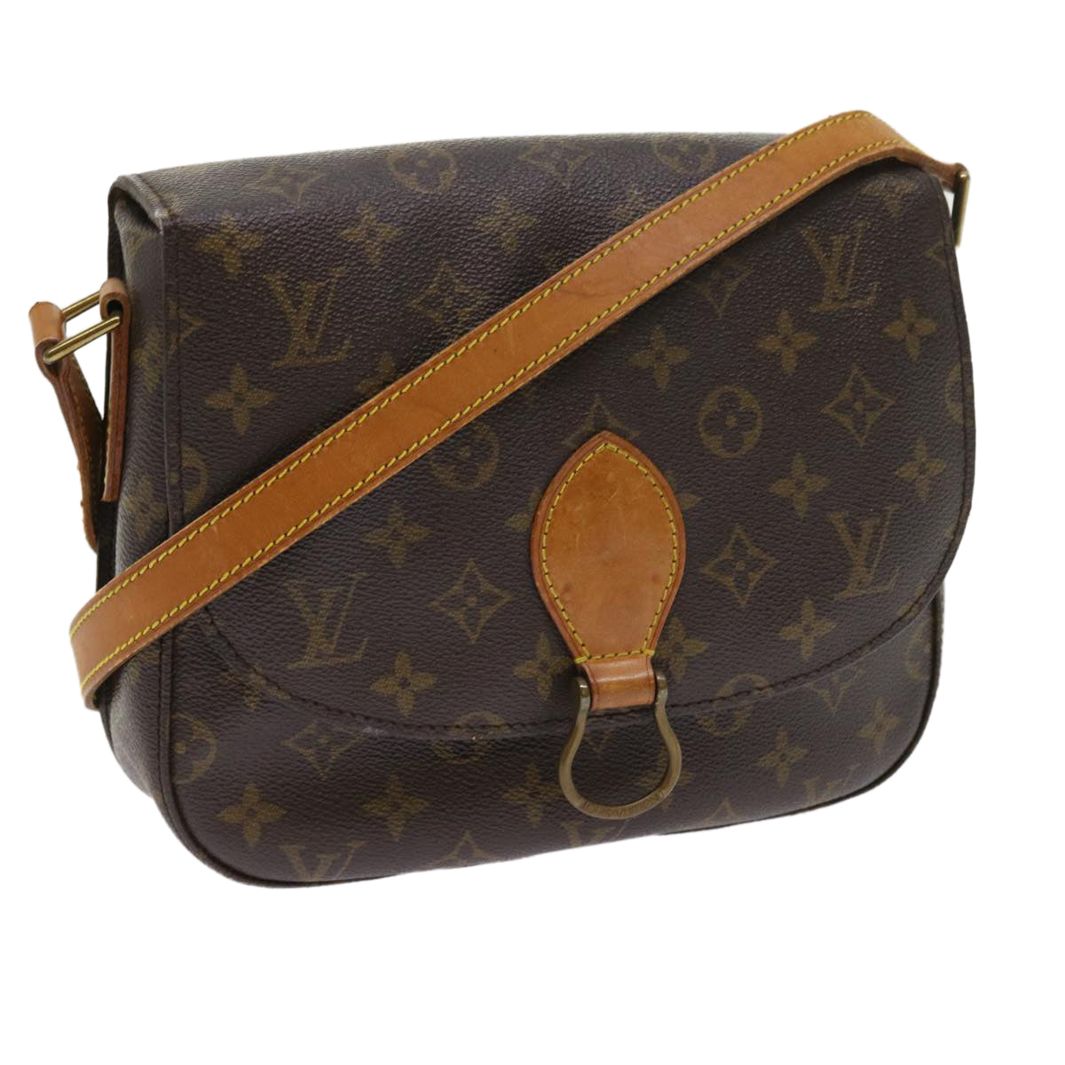 LOUIS VUITTON Monogram Saint Cloud GM Shoulder Bag M51242 LV yk8999