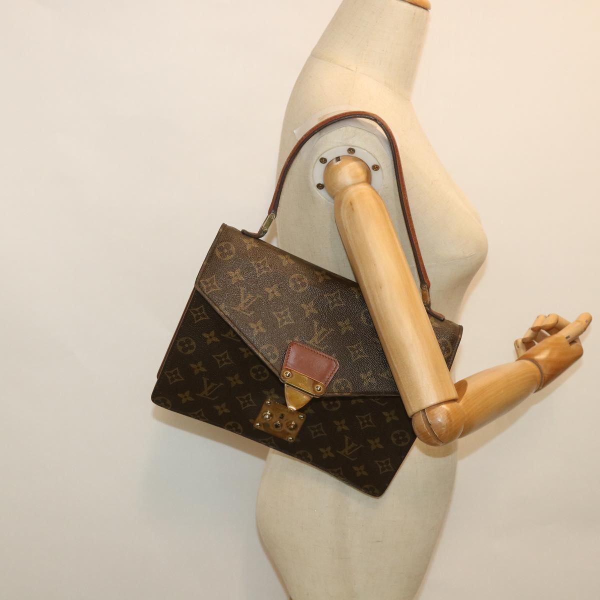 LOUIS VUITTON Monogram Concorde Hand Bag M51190 LV yk9002