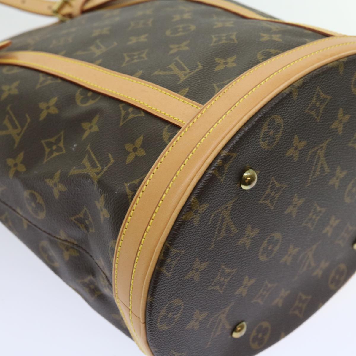 LOUIS VUITTON Monogram Bucket GM Shoulder Bag M42236 LV yk9019