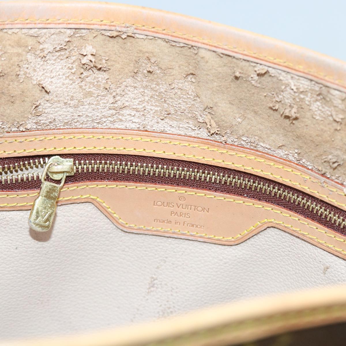 LOUIS VUITTON Monogram Bucket GM Shoulder Bag M42236 LV yk9019