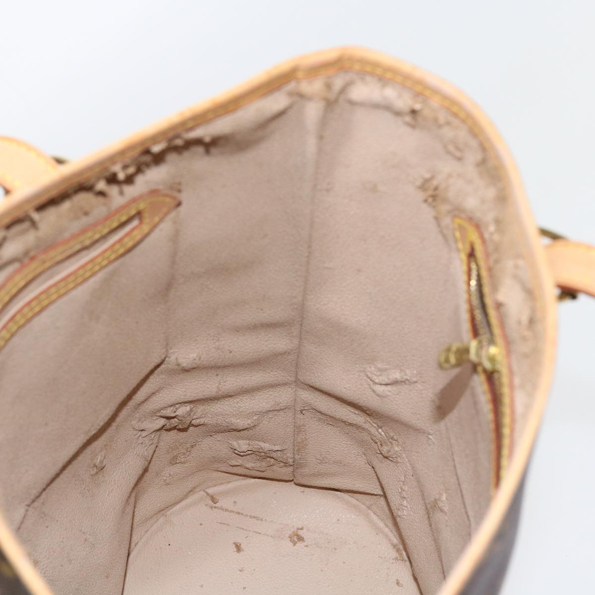 LOUIS VUITTON Monogram Bucket GM Shoulder Bag M42236 LV yk9019