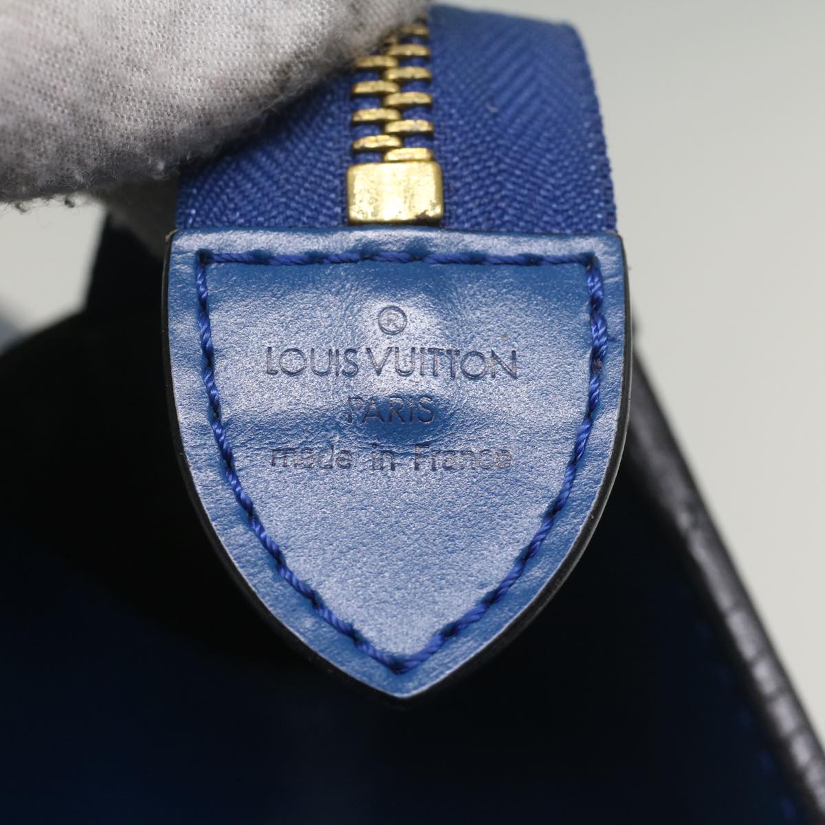 LOUIS VUITTON Epi Riviera Hand Bag Blue M48185 LV yk9039