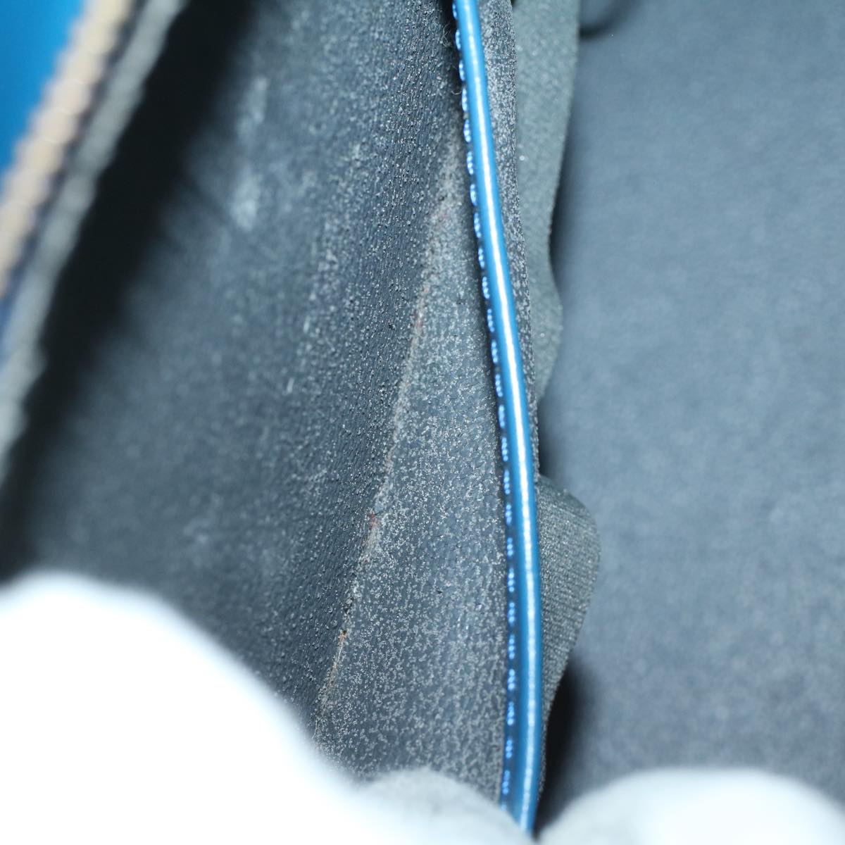 LOUIS VUITTON Epi Riviera Hand Bag Blue M48185 LV yk9039