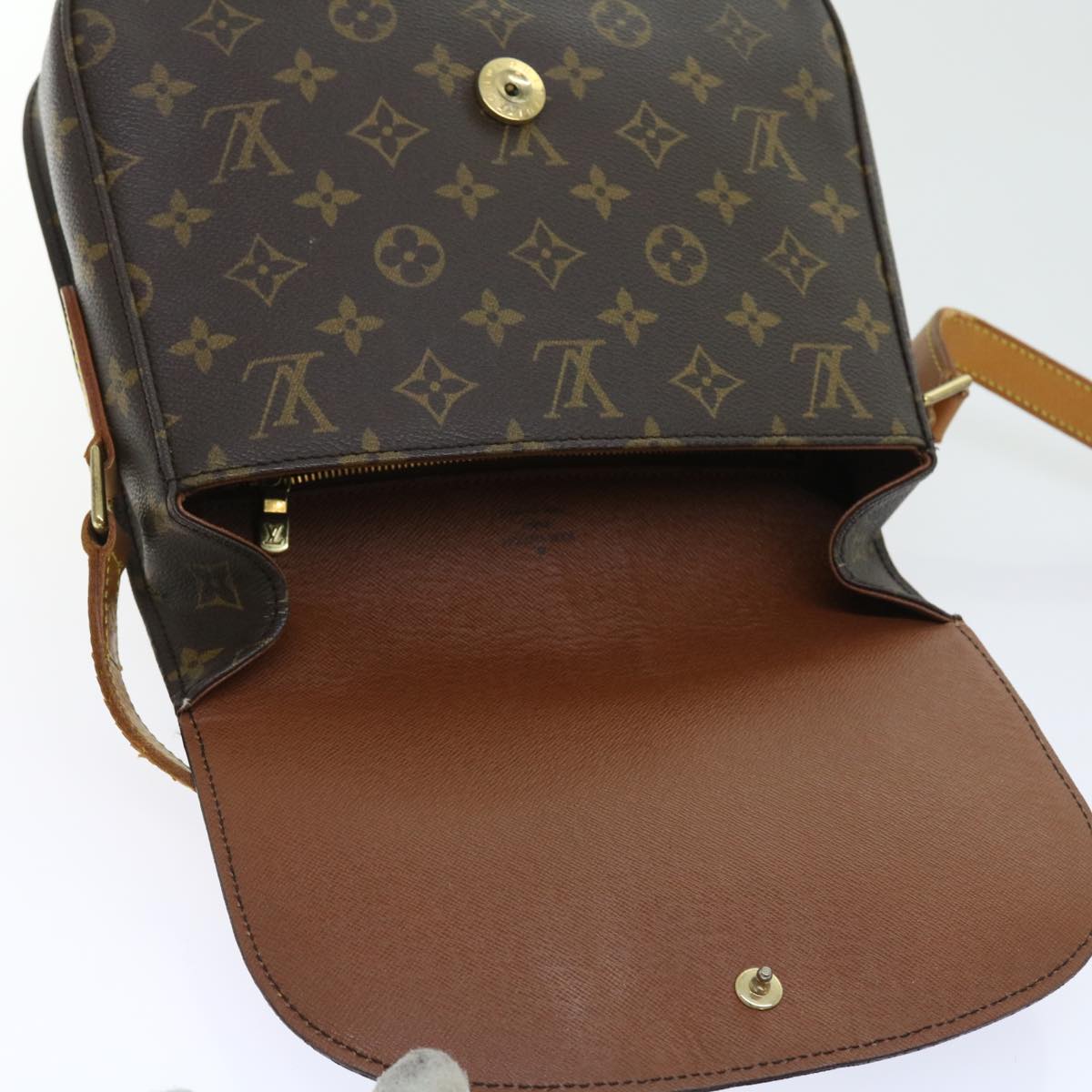 LOUIS VUITTON Monogram Saint Cloud GM Shoulder Bag M51242 LV yk9049