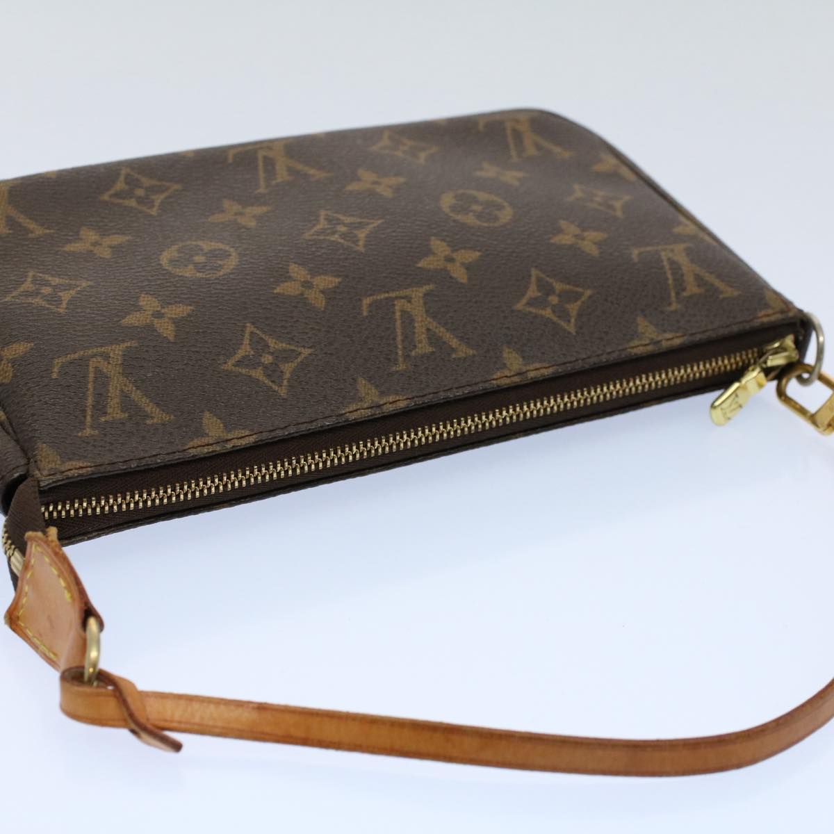 LOUIS VUITTON Monogram Pochette Accessoires Pouch M51980 LV yk9062