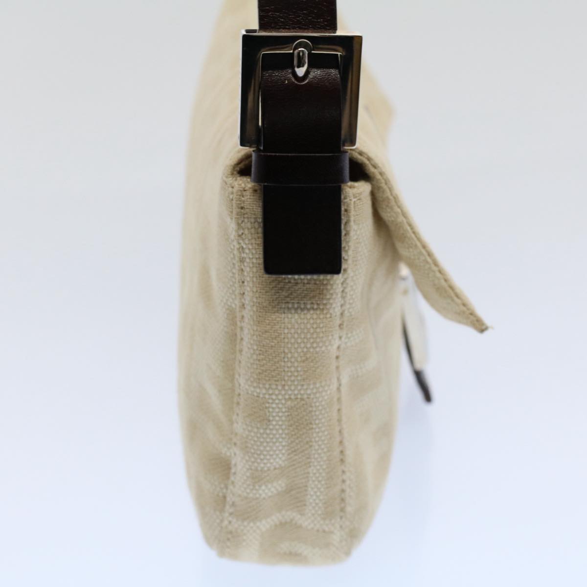 Luxury FendiZucca Canvas Mamma Baguette Shoulder Bag Beige 3505 26424 008yk9079