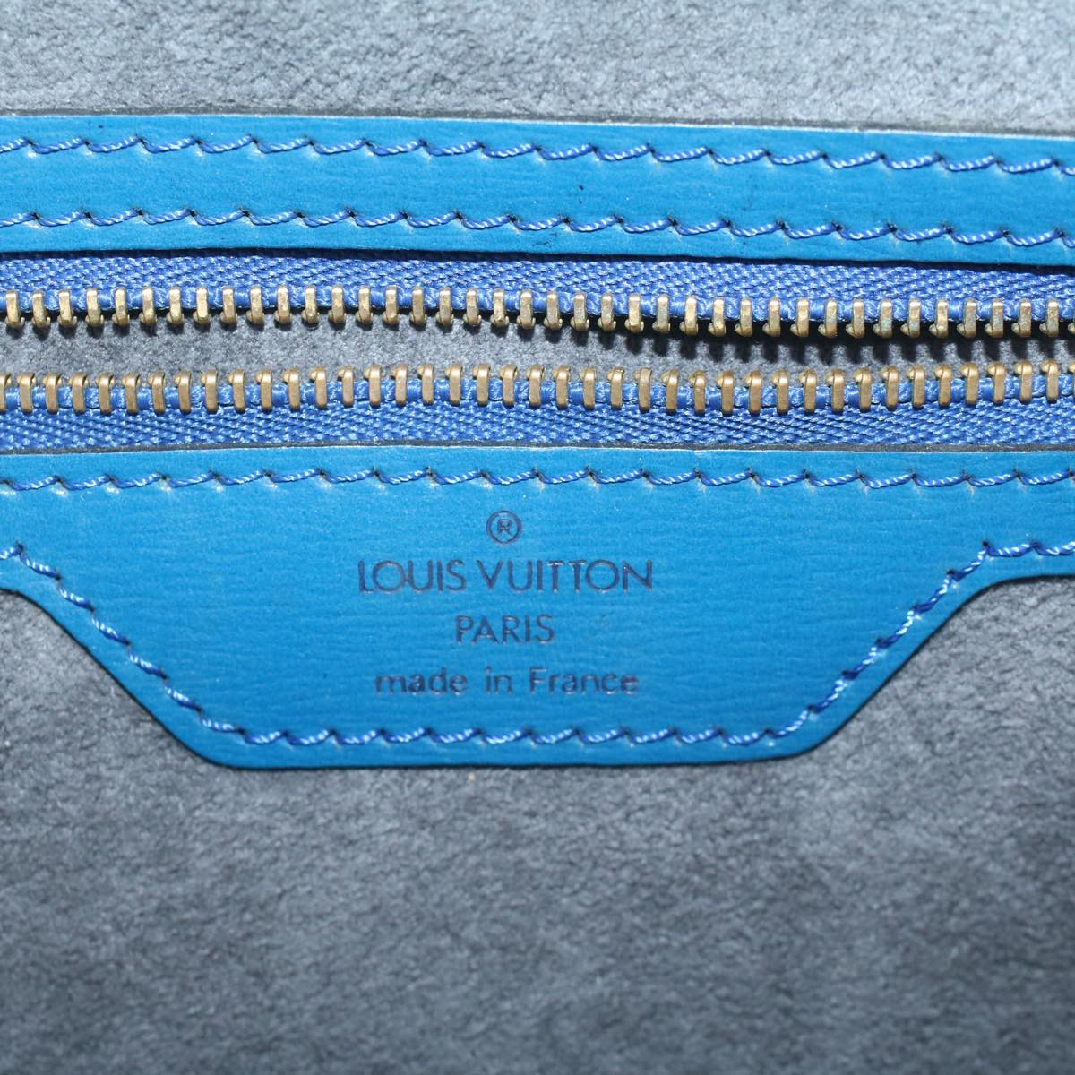 LOUIS VUITTON Epi Saint Jacques Shopping Shoulder Bag Blue M52275 LV yk9094