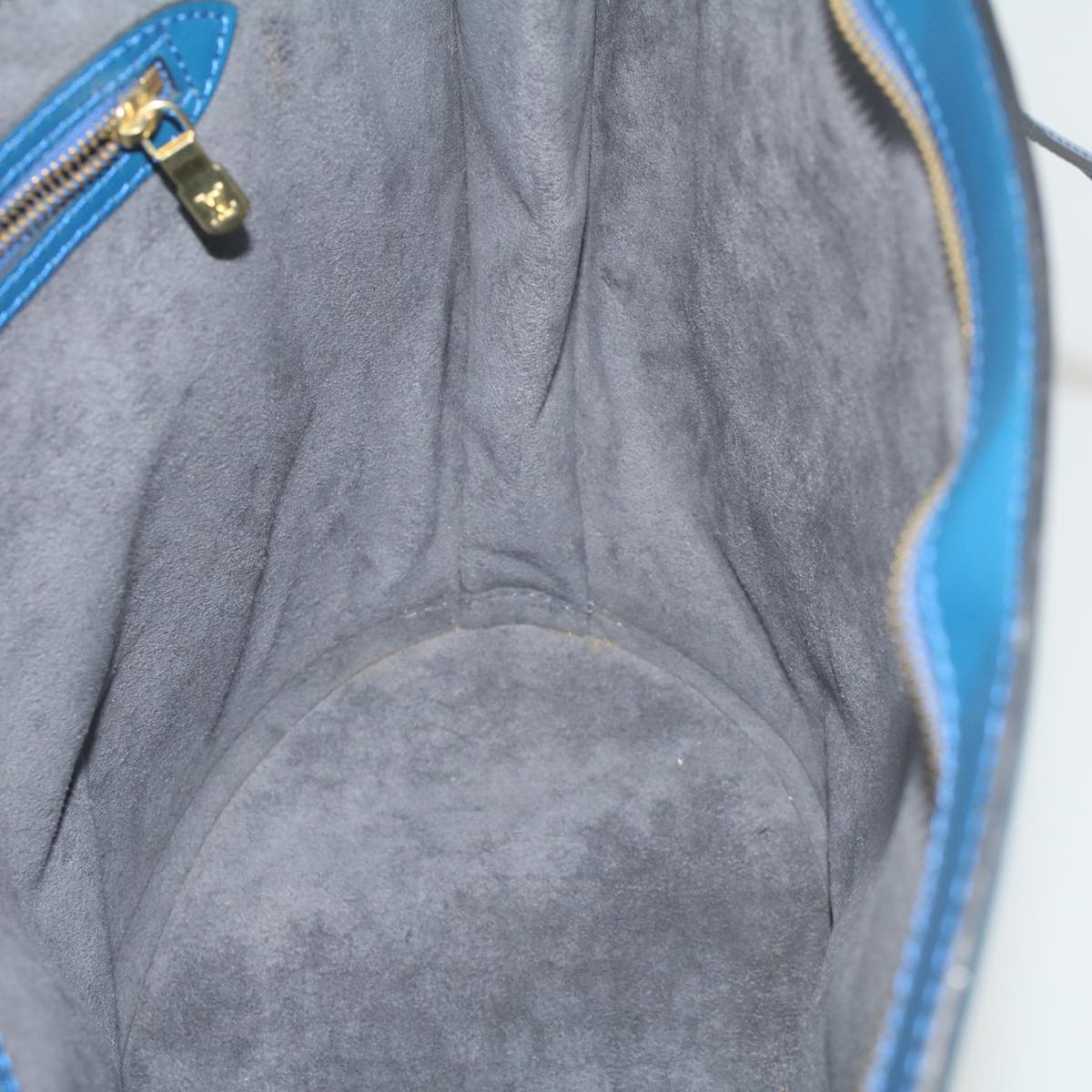 LOUIS VUITTON Epi Saint Jacques Shopping Shoulder Bag Blue M52275 LV yk9094