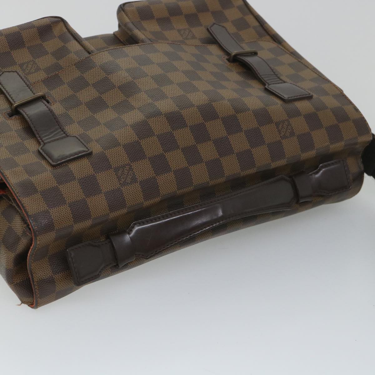LOUIS VUITTON Damier Ebene Broadway Shoulder Bag N42270 LV yk9099