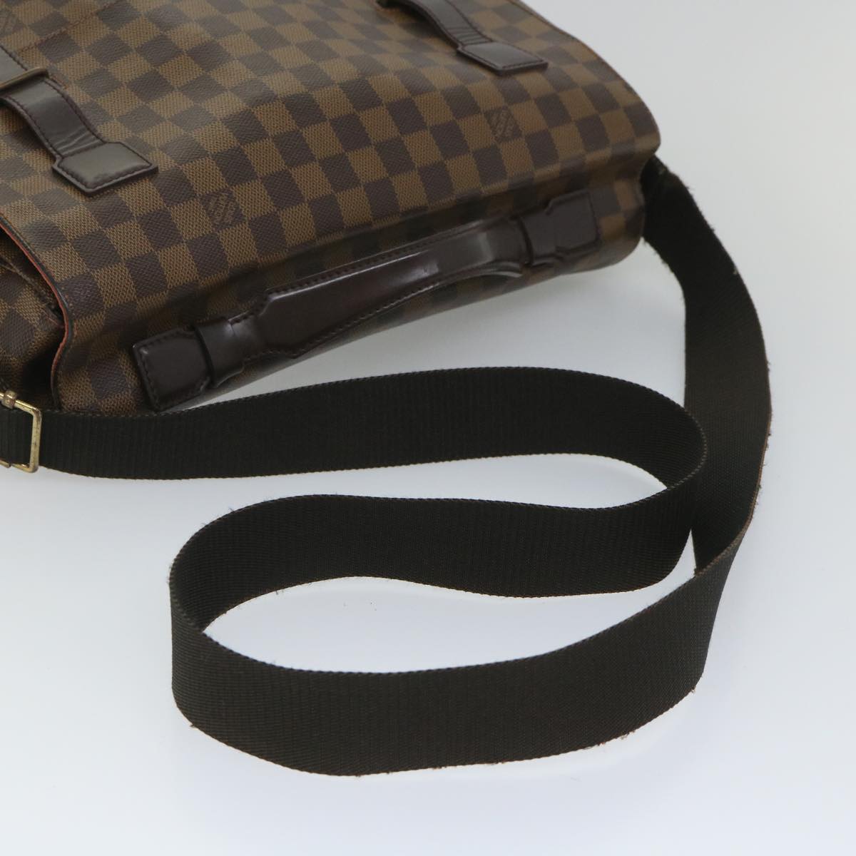 LOUIS VUITTON Damier Ebene Broadway Shoulder Bag N42270 LV yk9099