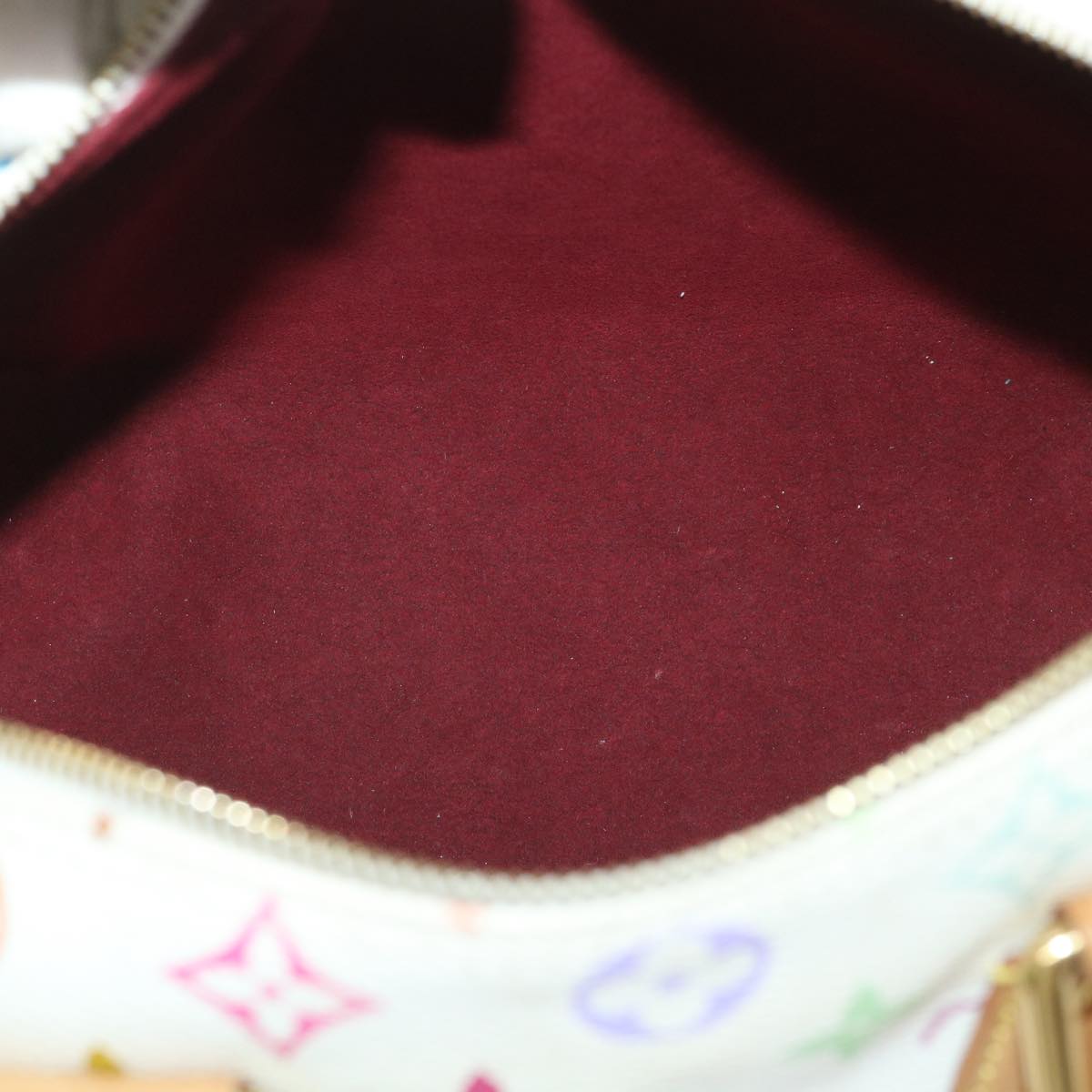 LOUIS VUITTON Monogram Multicolor Speedy 30 Hand Bag White M92643 LV yk9116