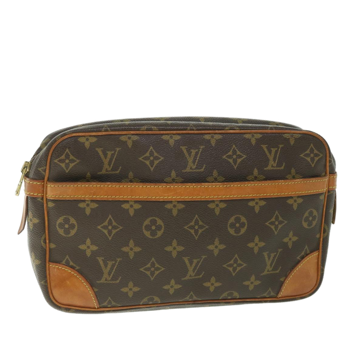 LOUIS VUITTON Monogram Compiegne 28 Clutch Bag M51845 LV yk9120