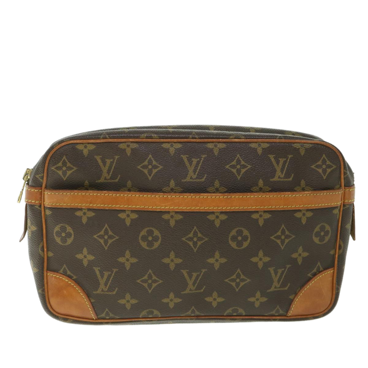LOUIS VUITTON Monogram Compiegne 28 Clutch Bag M51845 LV yk9120
