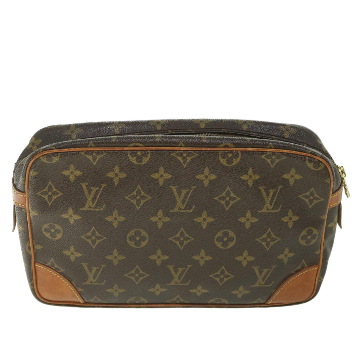 LOUIS VUITTON Monogram Compiegne 28 Clutch Bag M51845 LV yk9120