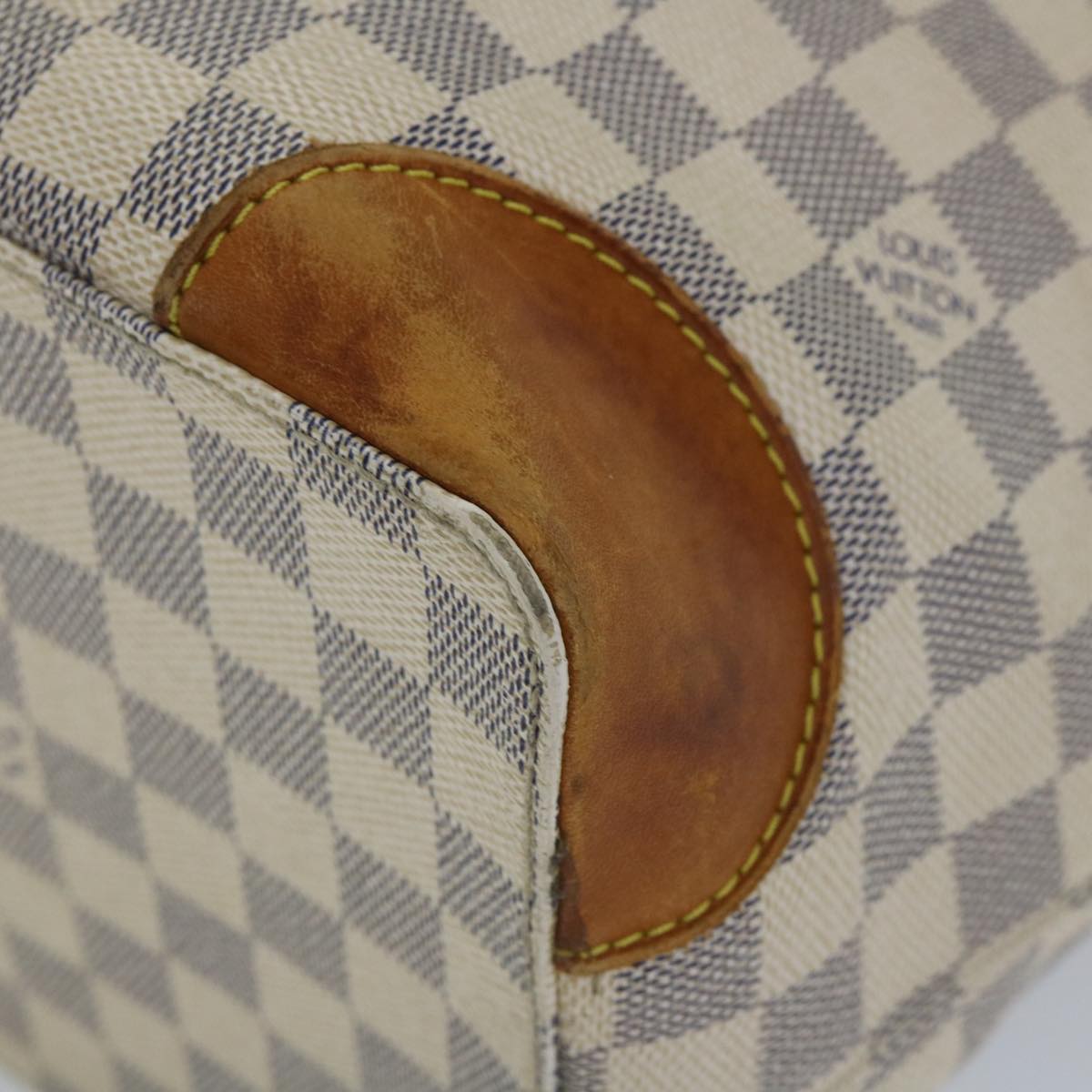 LOUIS VUITTON Damier Azur Hampstead MM Tote Bag N51206 LV yk9130