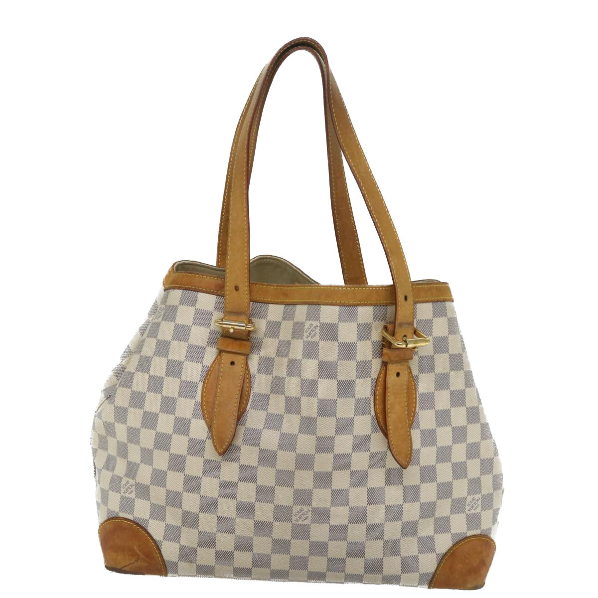 LOUIS VUITTON Damier Azur Hampstead MM Tote Bag N51206 LV yk9130