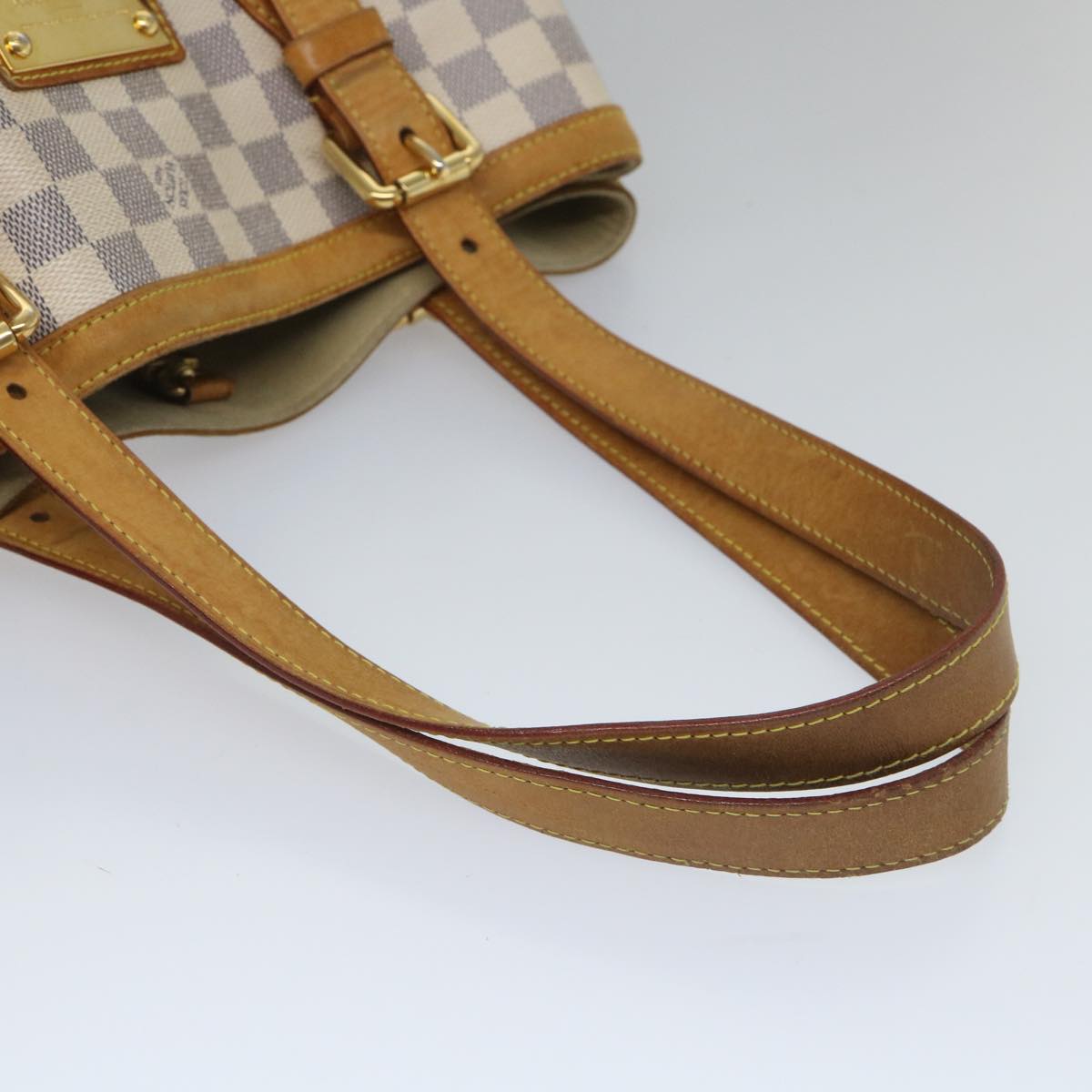 LOUIS VUITTON Damier Azur Hampstead MM Tote Bag N51206 LV yk9130