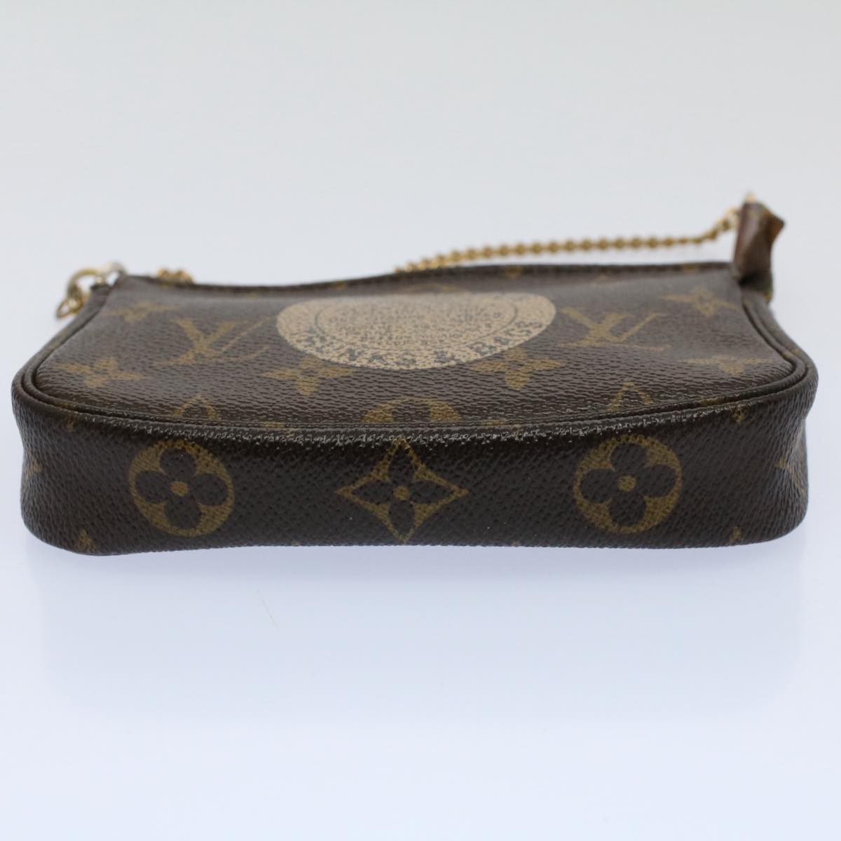 LOUIS VUITTON Monogram T&B Mini Pochette Accessoires Pouch M60153 LV yk9138