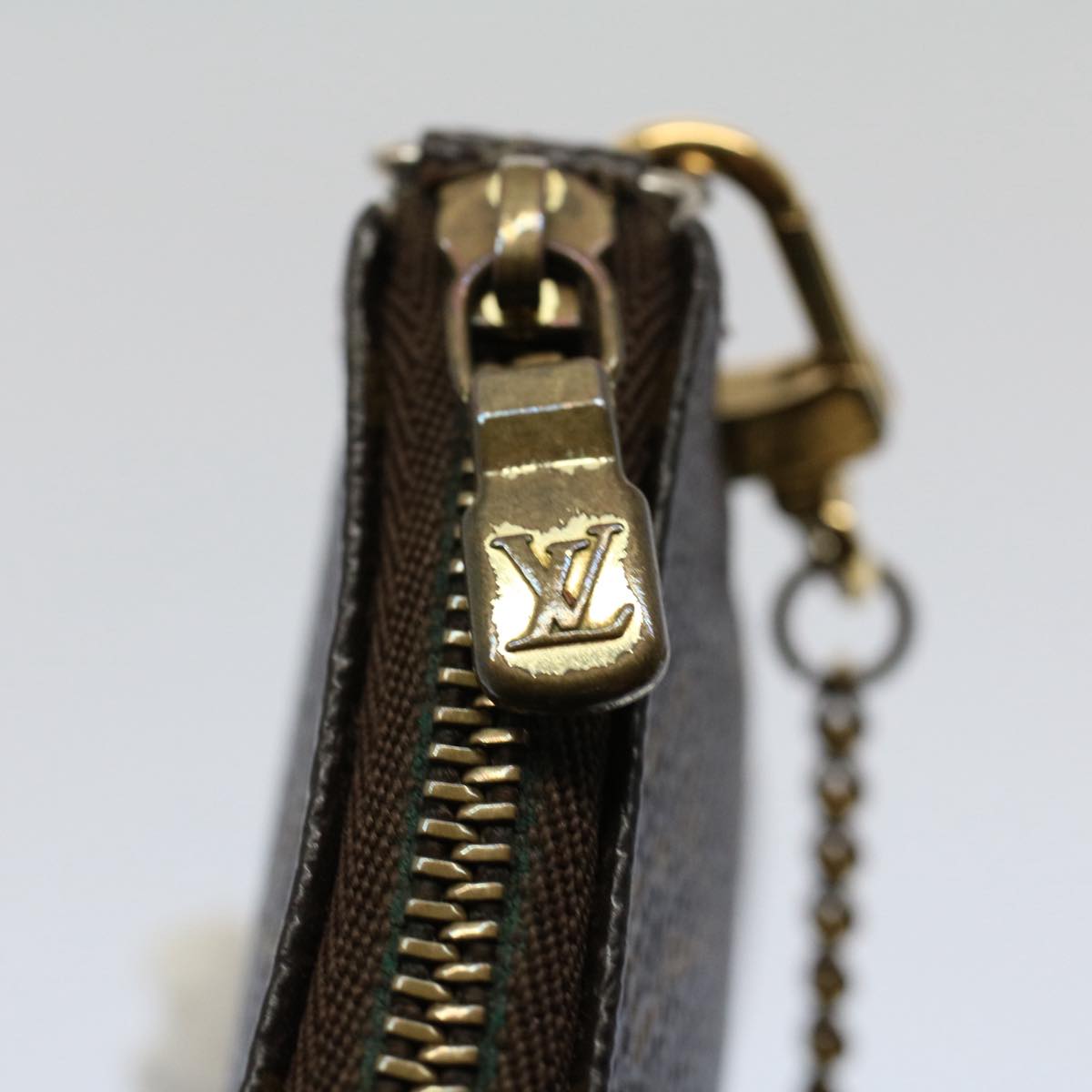LOUIS VUITTON Monogram T&B Mini Pochette Accessoires Pouch M60153 LV yk9138
