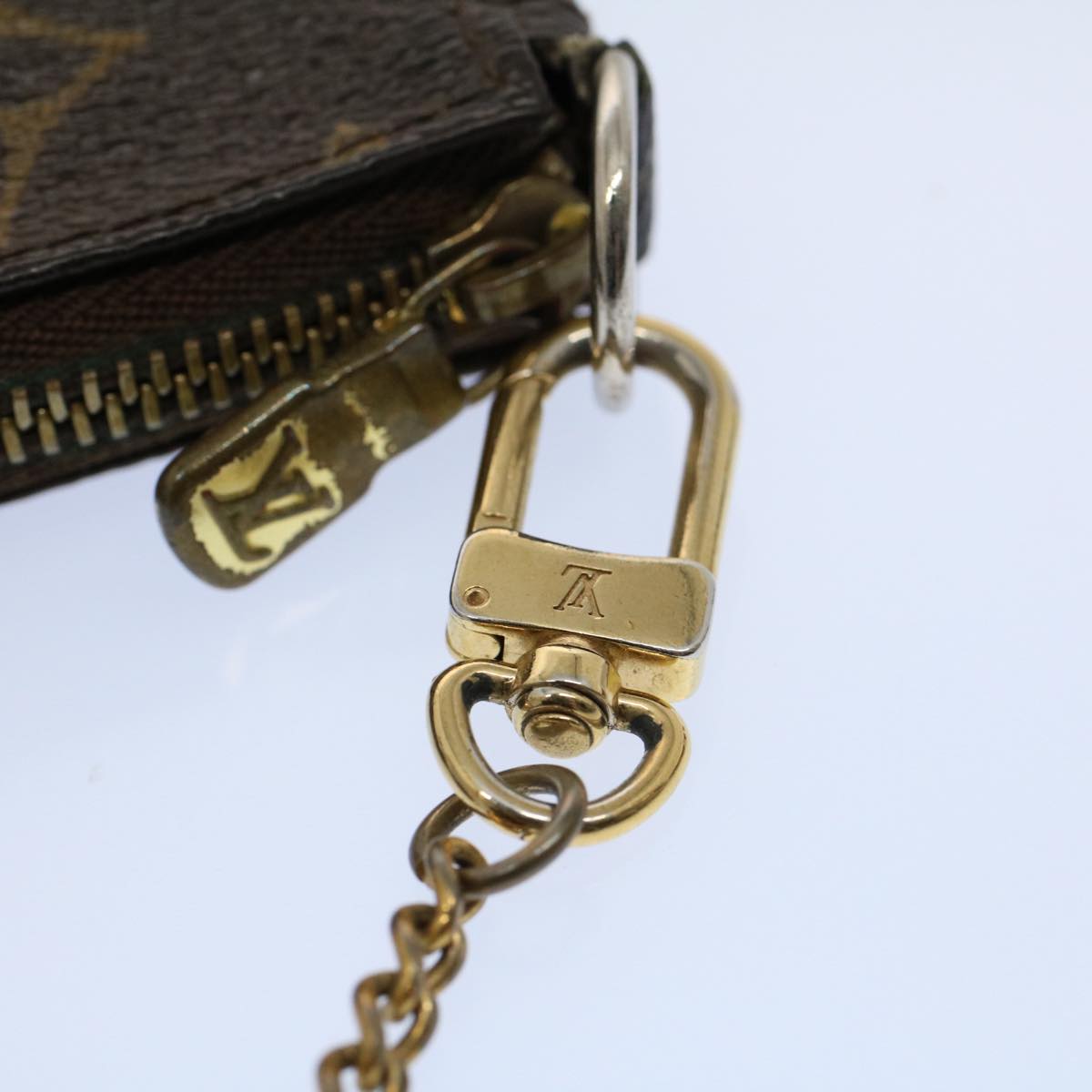 LOUIS VUITTON Monogram T&B Mini Pochette Accessoires Pouch M60153 LV yk9138