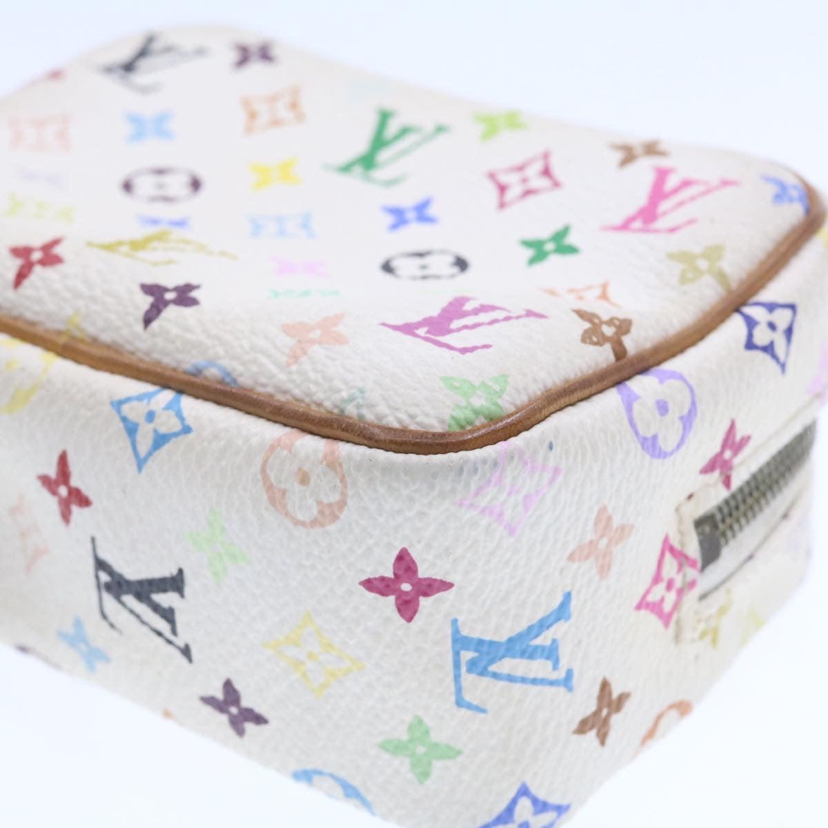 LOUIS VUITTON Monogram Multicolor Trousse Wapity Pouch White M58033 yk914