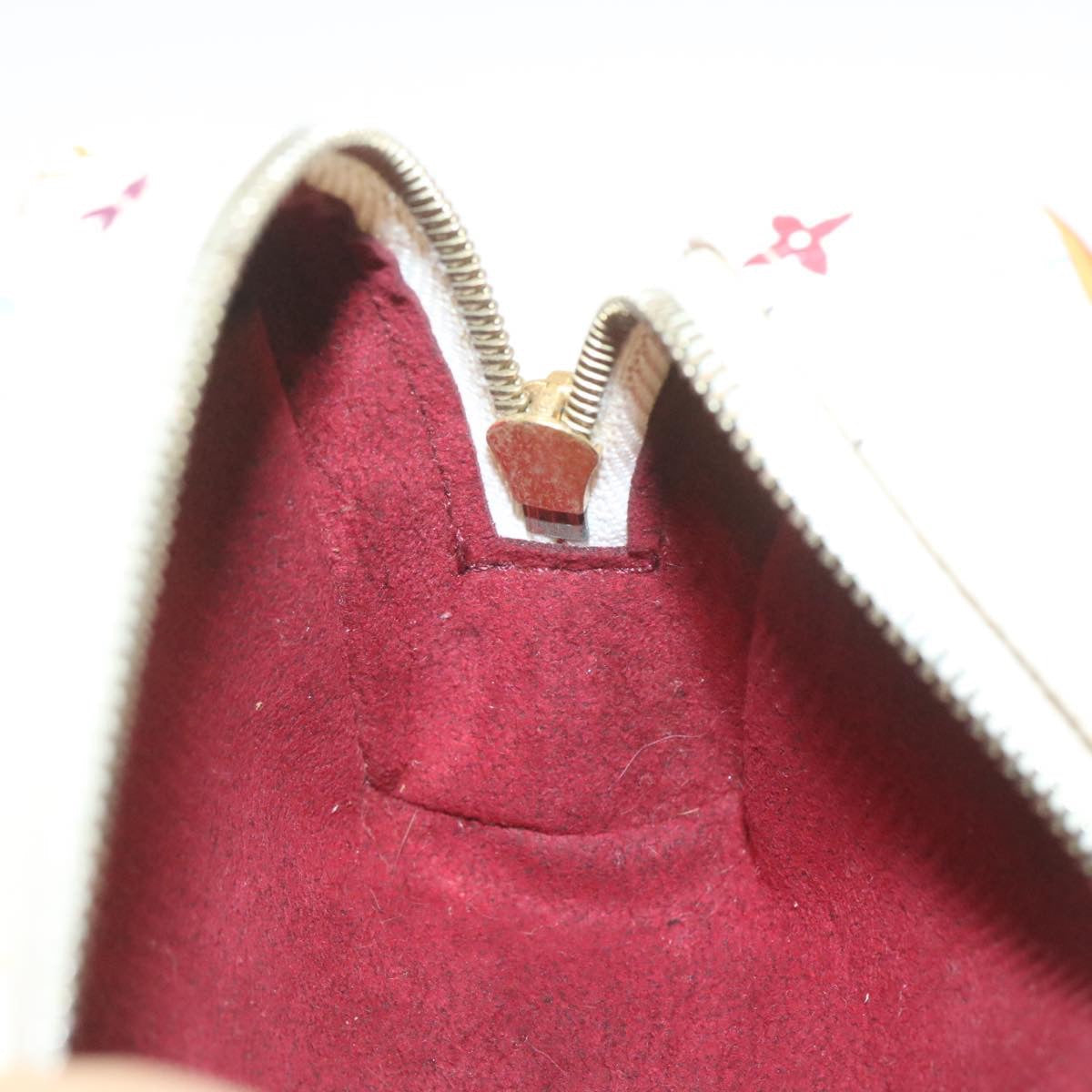 LOUIS VUITTON Monogram Multicolor Trousse Wapity Pouch White M58033 yk914