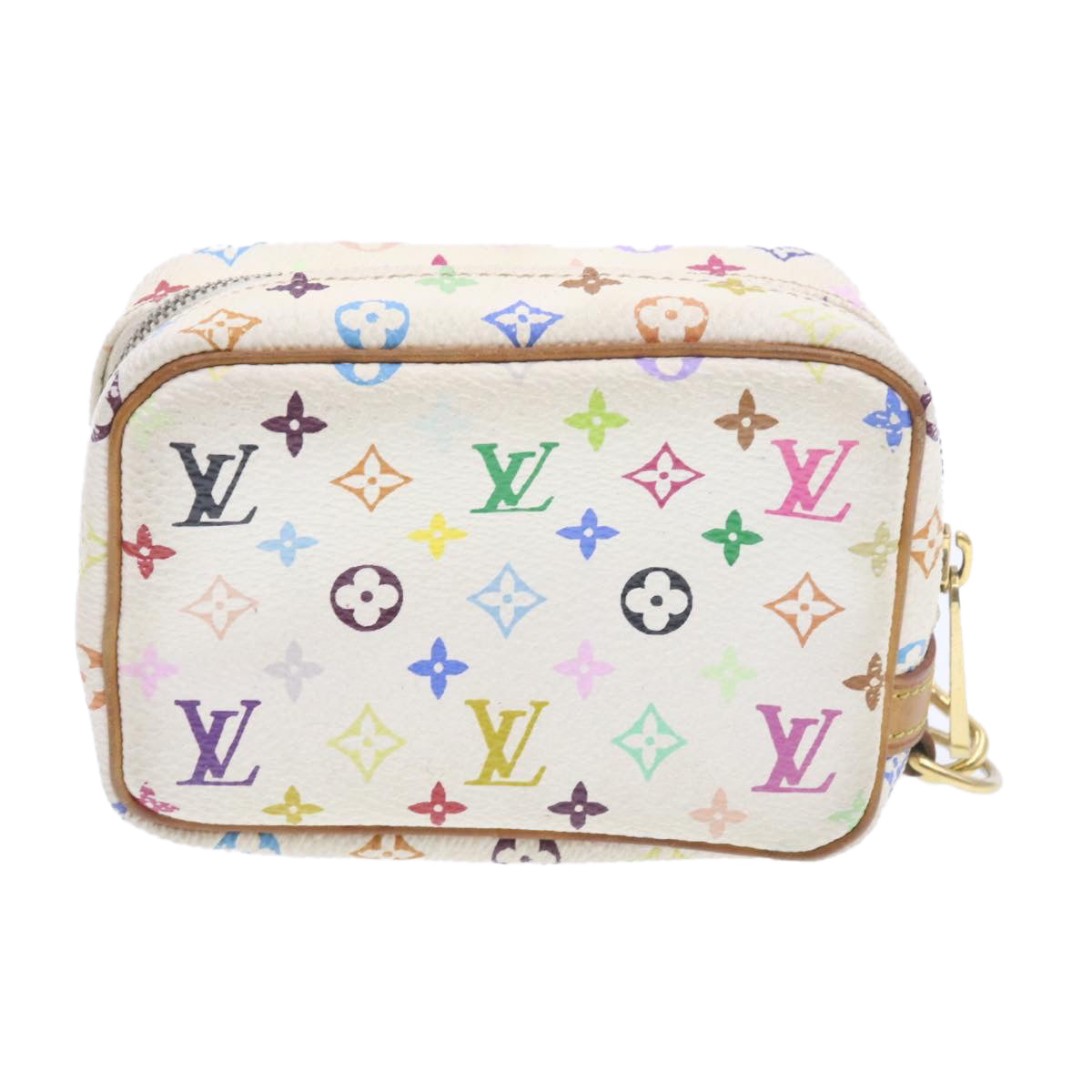 LOUIS VUITTON Monogram Multicolor Trousse Wapity Pouch White M58033 yk914