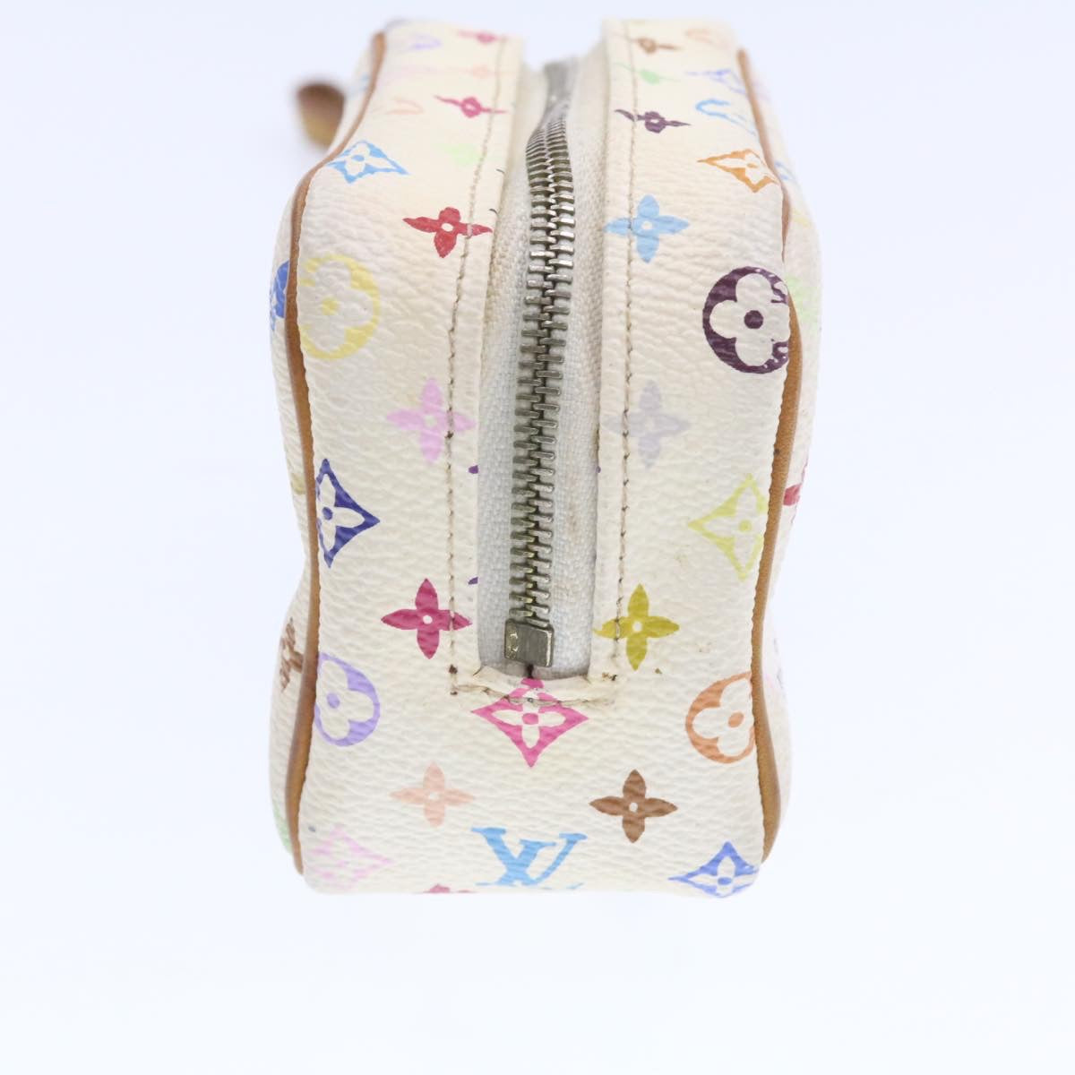 LOUIS VUITTON Monogram Multicolor Trousse Wapity Pouch White M58033 yk914