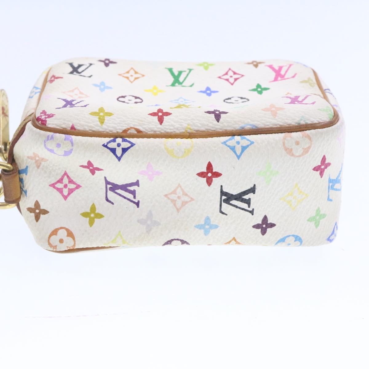 LOUIS VUITTON Monogram Multicolor Trousse Wapity Pouch White M58033 yk914