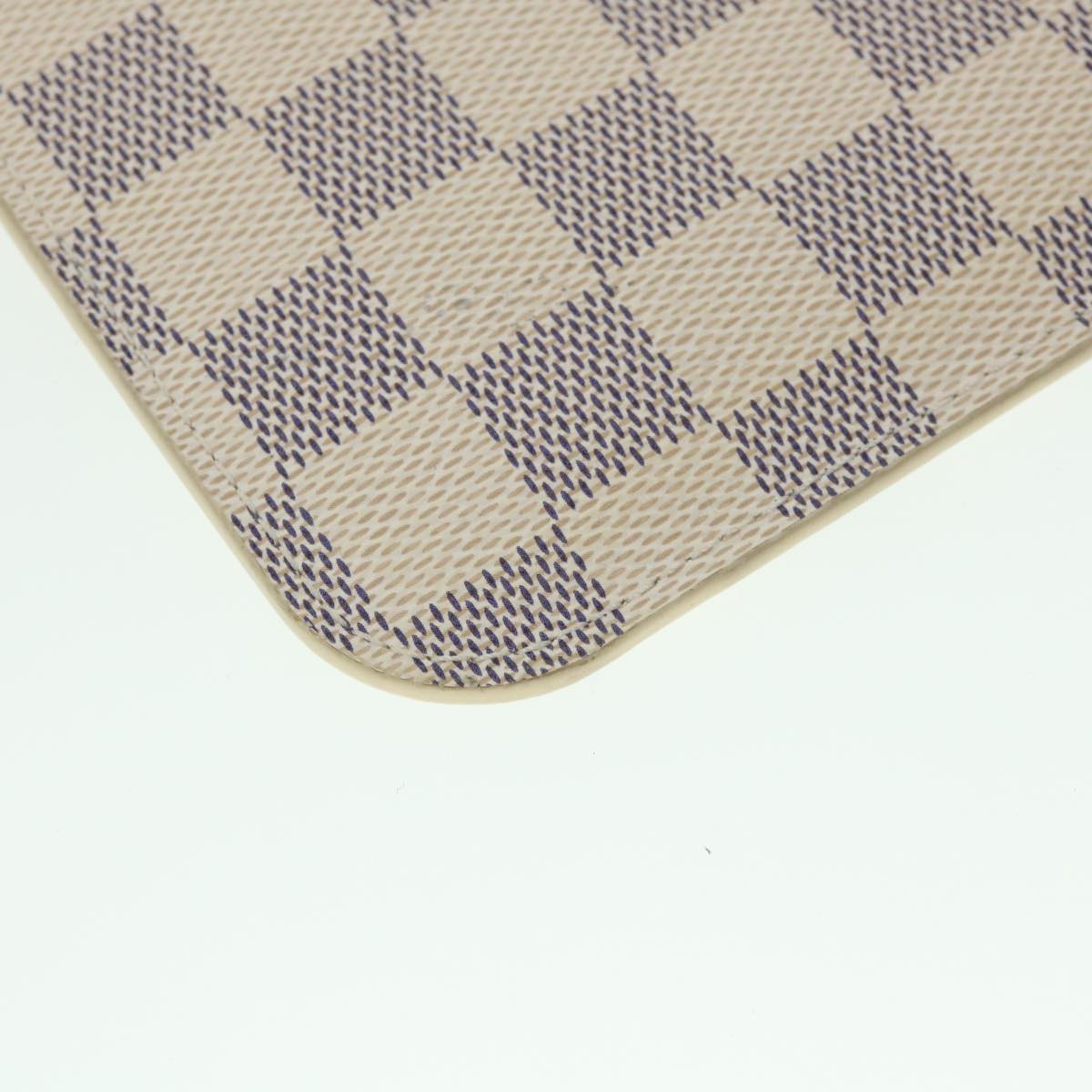 LOUIS VUITTON Damier Azur Neverfull PM Pouch Accessory Pouch LV yk9142
