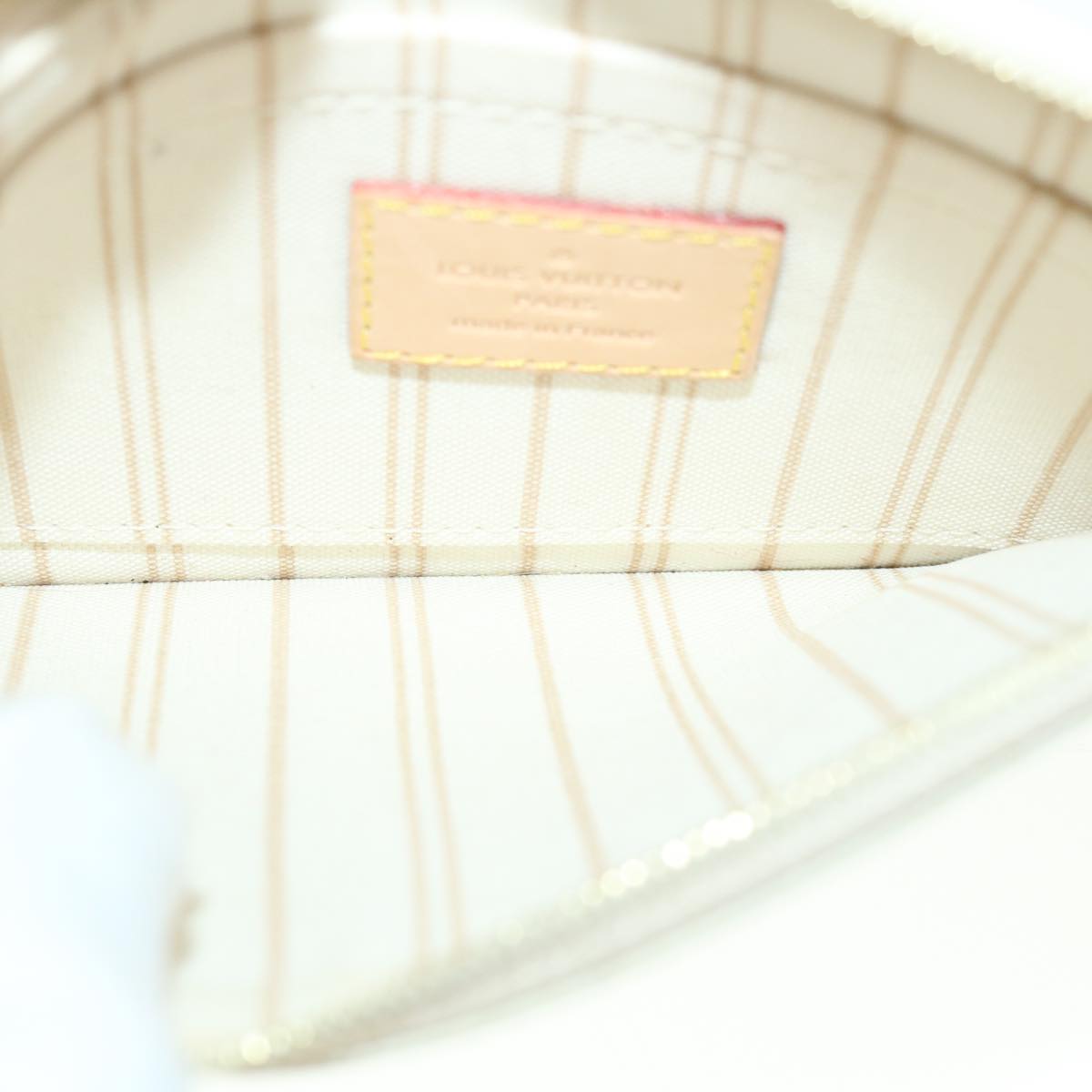 LOUIS VUITTON Damier Azur Neverfull PM Pouch Accessory Pouch LV yk9142