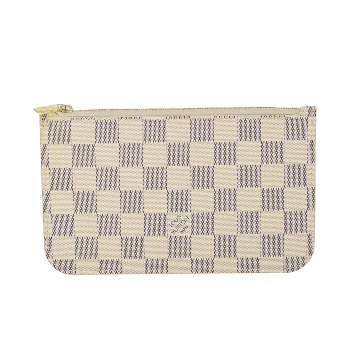 LOUIS VUITTON Damier Azur Neverfull PM Pouch Accessory Pouch LV yk9142