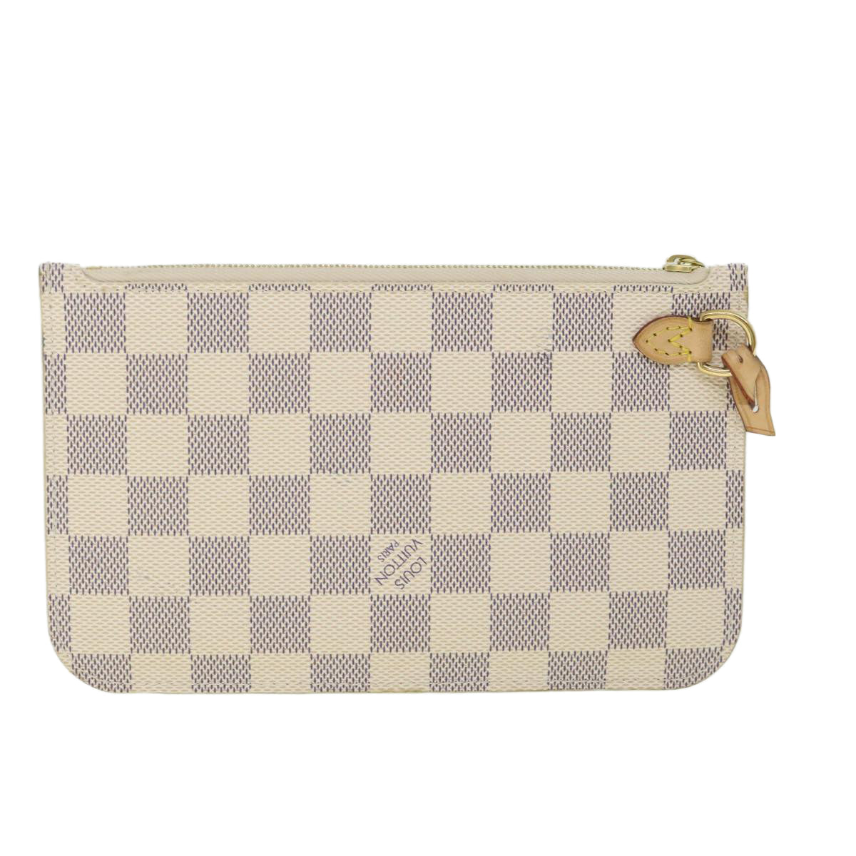LOUIS VUITTON Damier Azur Neverfull PM Pouch Accessory Pouch LV yk9142