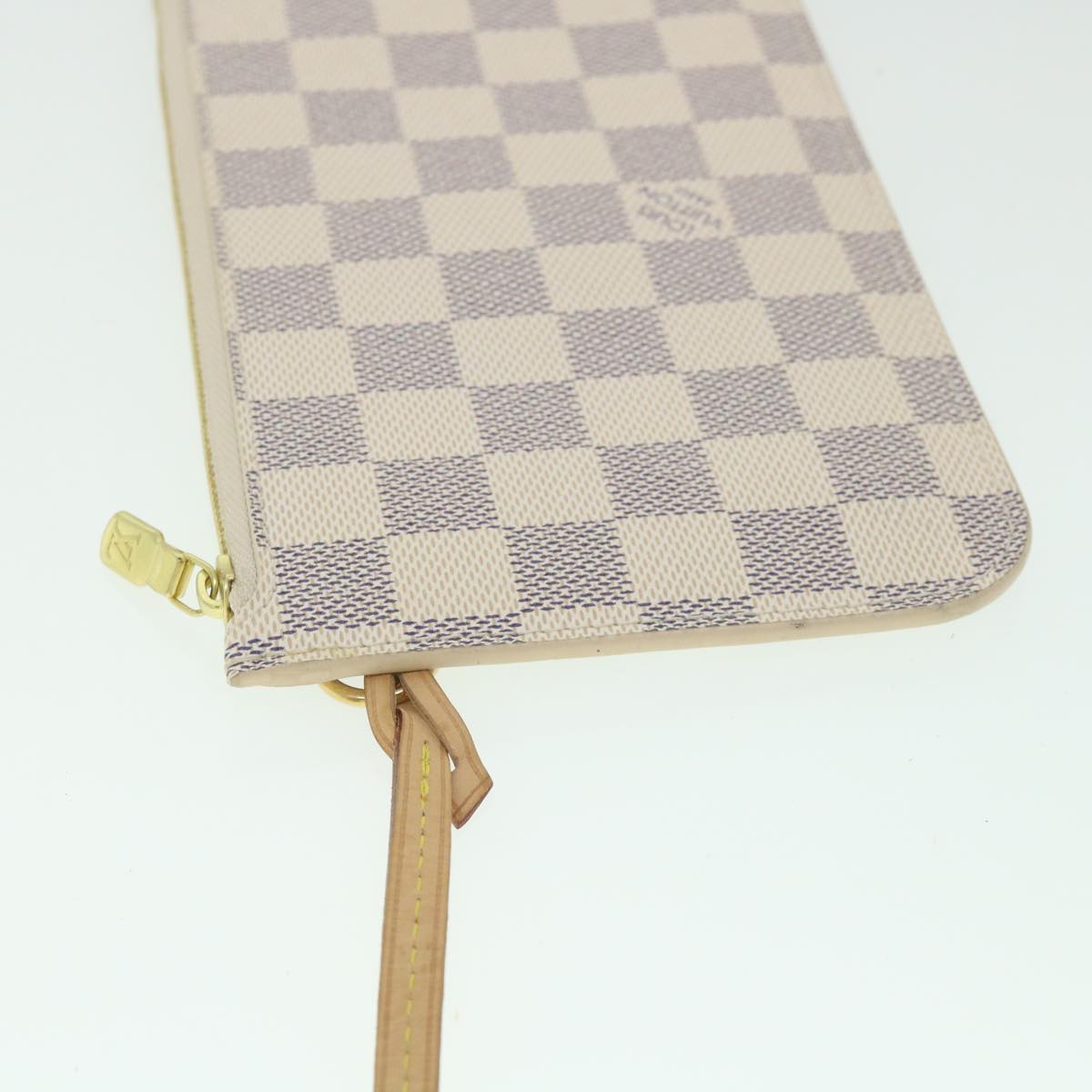 LOUIS VUITTON Damier Azur Neverfull PM Pouch Accessory Pouch LV yk9142
