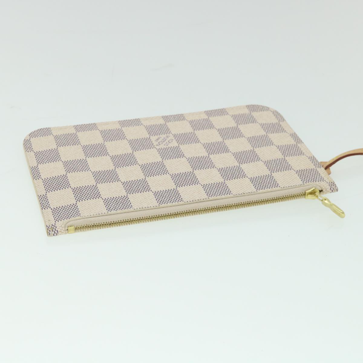 LOUIS VUITTON Damier Azur Neverfull PM Pouch Accessory Pouch LV yk9142