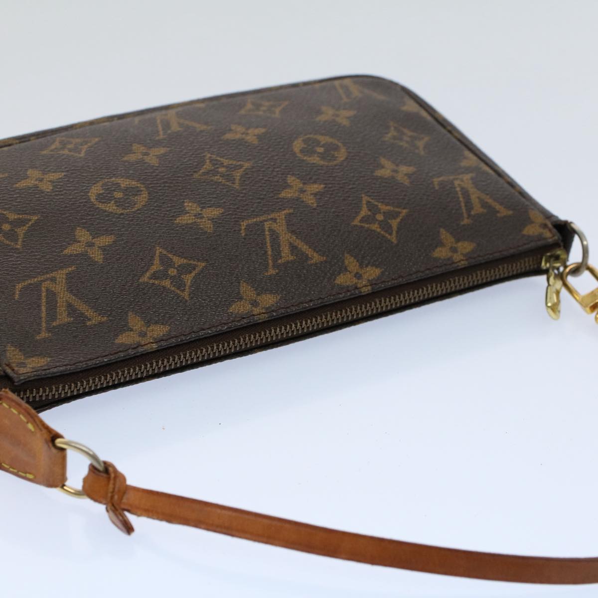 LOUIS VUITTON Monogram Pochette Accessoires Pouch M51980 LV yk9145