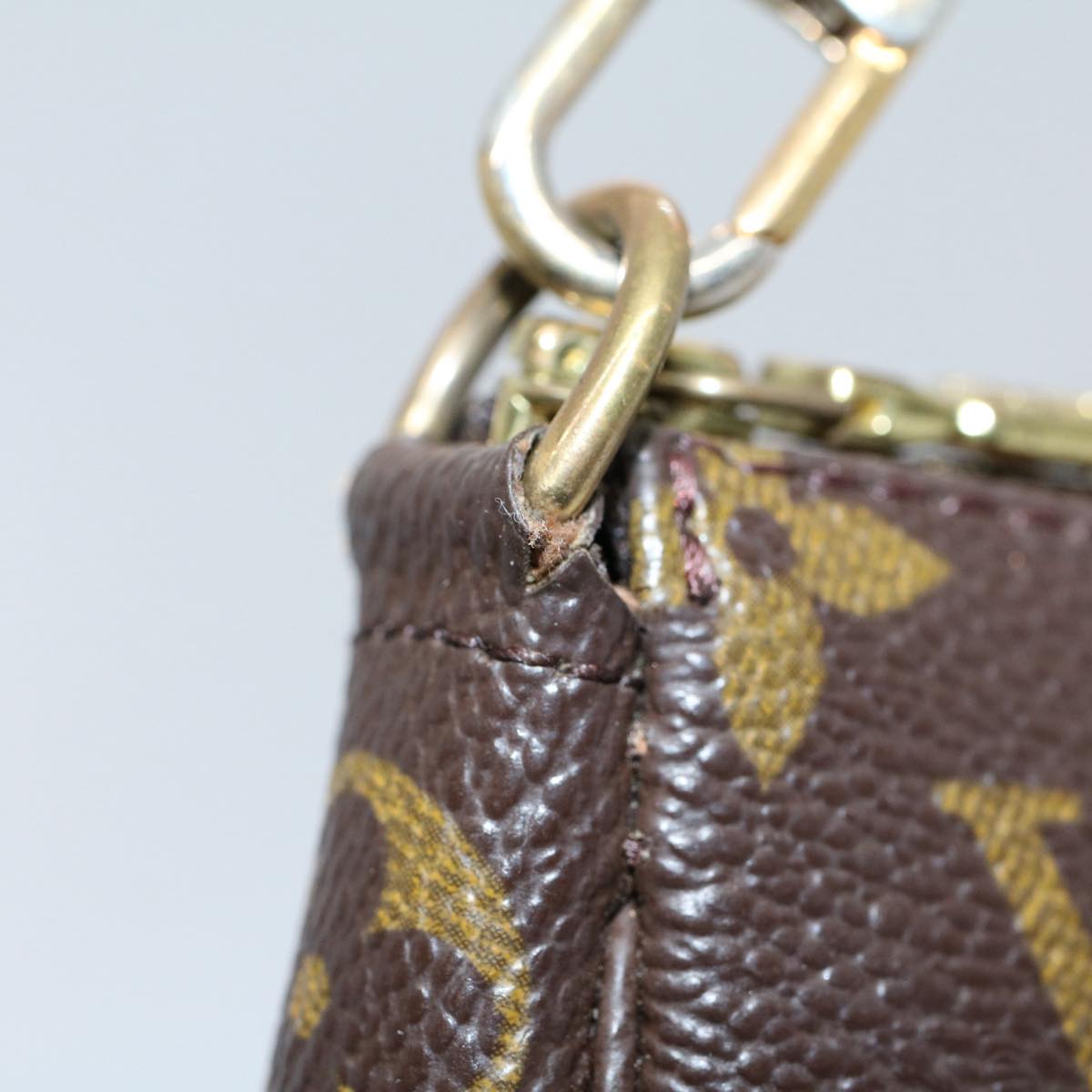 LOUIS VUITTON Monogram Pochette Accessoires Pouch M51980 LV yk9147