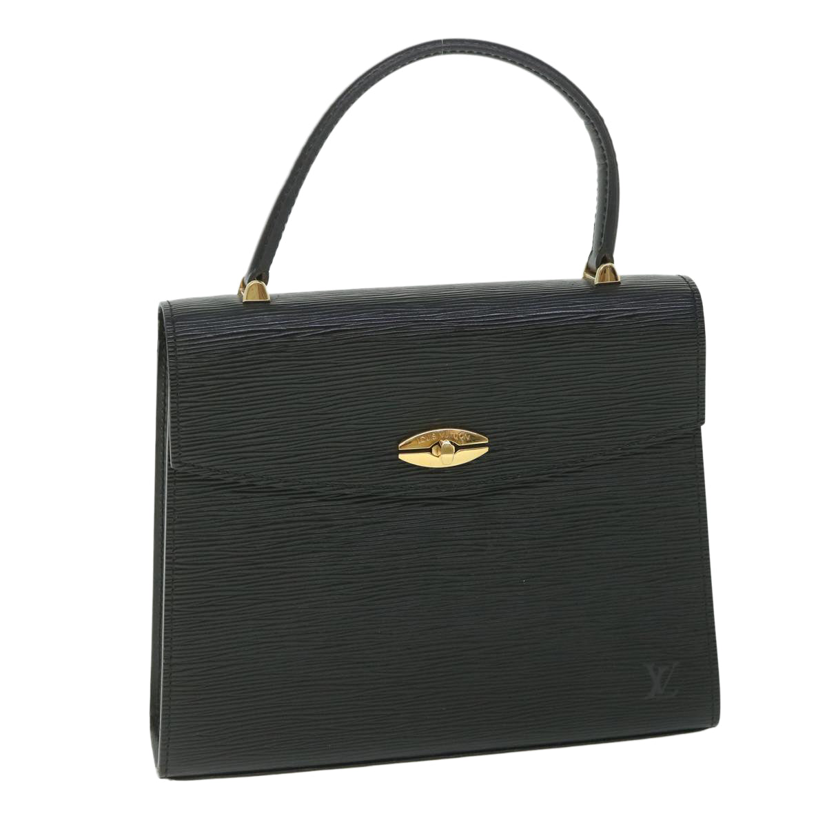 LOUIS VUITTON Epi Malesherbes Hand Bag Black M52372 LV yk9162