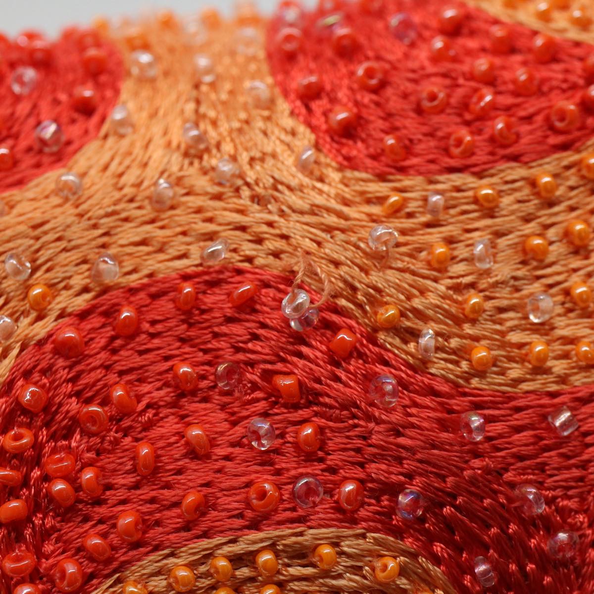 Luxury FendiMamma Baguette Shoulder Bag Beads Orange 2454 26424 018yk9167