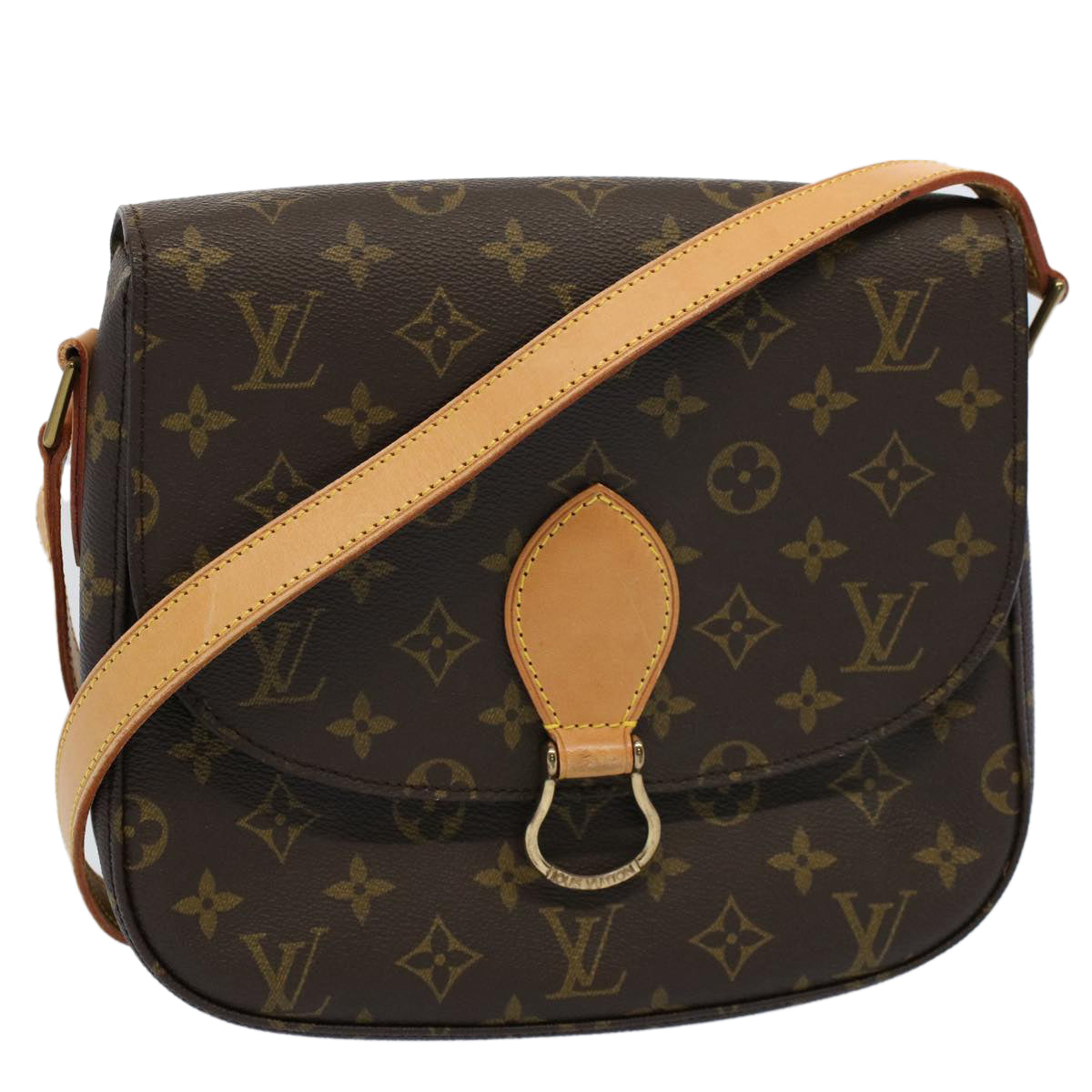 LOUIS VUITTON Monogram Saint Cloud GM Shoulder Bag M51242 LV yk9183
