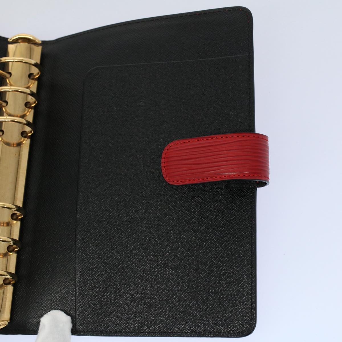 LOUIS VUITTON Epi Agenda MM Day Planner Cover Red R20047 LV yk9184